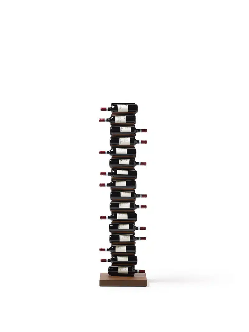 Étagère à vin Ptolomeo Vino en acier au design contemporain de Bruno Rainaldi x Opinion Ciatti