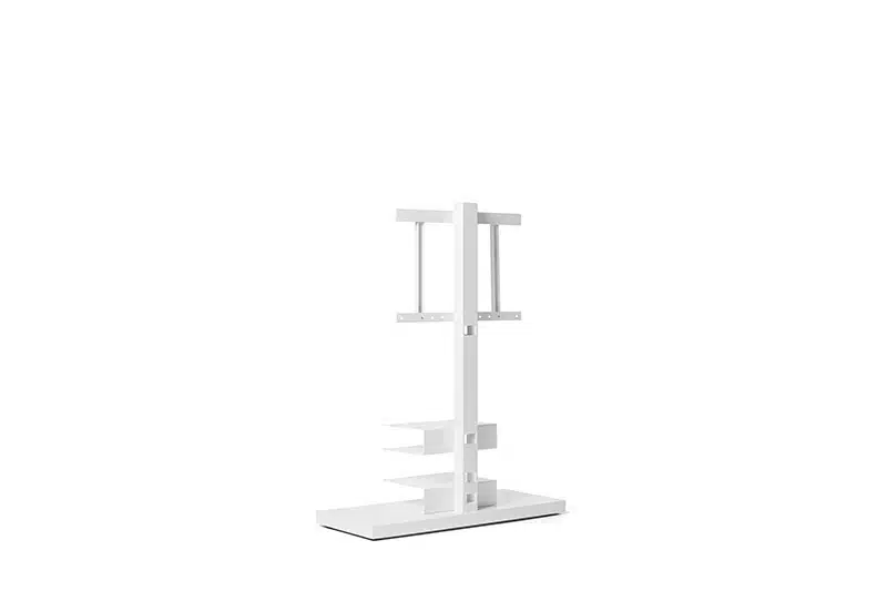 Support Ptolomeo TV structure en acier au design contemporain de Bruno Rainaldi x Opinion Ciatti