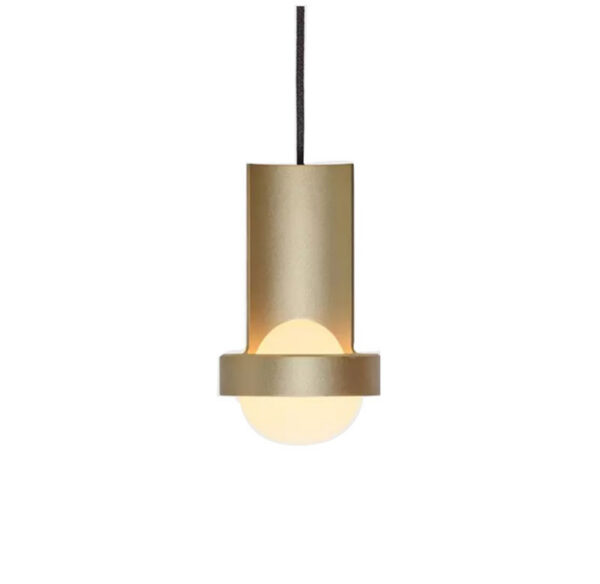 Suspension Loop base en aluminium anodisé avec abat-jour en verre au design contemporain par Studio Tala x Tala