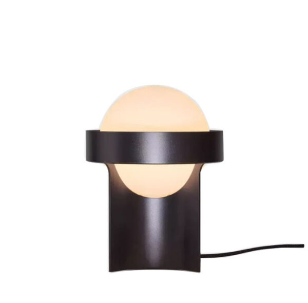 Lampe à poser Loop base en aluminium anodisé avec abat-jour en verre au design contemporain par Studio Tala x Tala