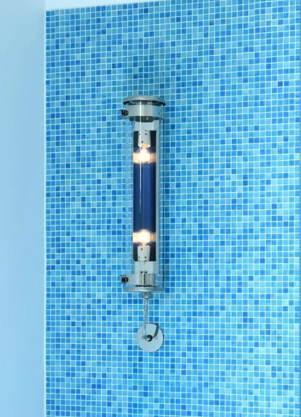 Applique Musset GR en inox au design industriel par Sammode