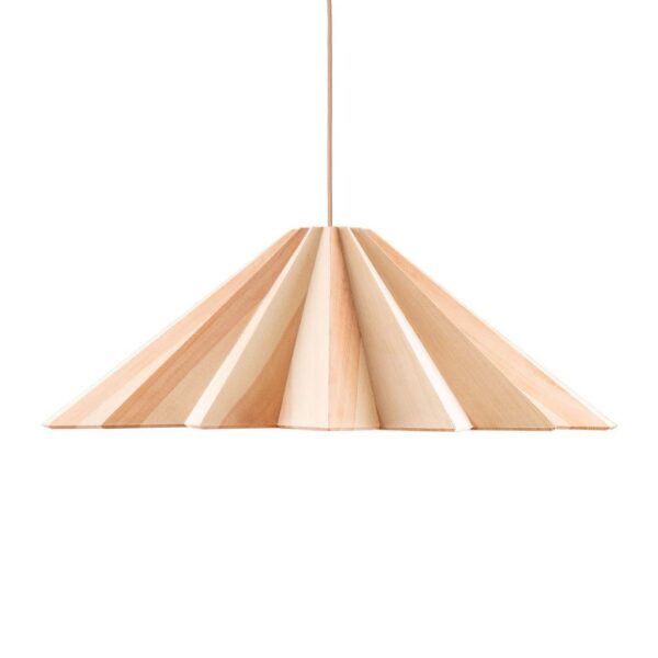 Suspension Stratus en bois naturel au design scandinave par Niklas Jessen x Schneid Lighting