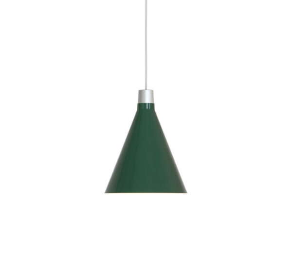Suspension Bower base en aluminium anodisé avec abat-jour en cône au design contemporain de Tala