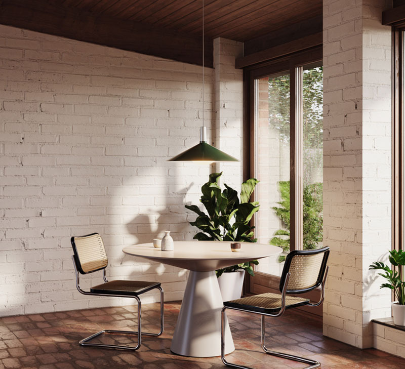 Suspension Bower base en aluminium anodisé avec abat-jour en cône au design contemporain de Tala Suspension Bower base en aluminium anodisé avec abat-jour en cône au design contemporain de Tala