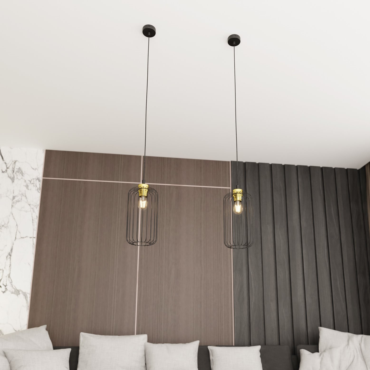 Suspension Vander base en métal circulaire au design contemporain par Emibig Suspension Vander base en métal circulaire au design contemporain par Emibig
