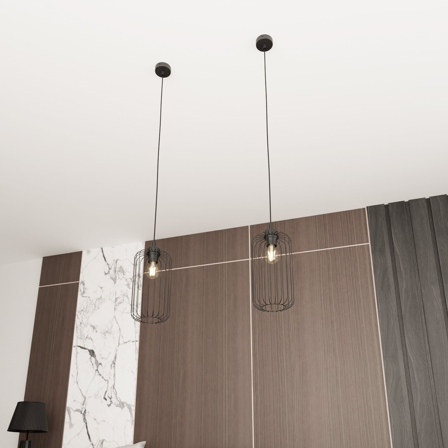 Suspension Vander base en métal circulaire au design contemporain par Emibig Suspension Vander base en métal circulaire au design contemporain par Emibig