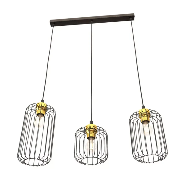 Suspension Vander 3BL avec base en métal linéaire au design contemporain par Emibig