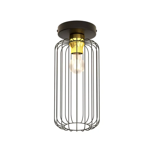 Plafonnier Barn base en métal circulaire au design contemporain par Emibig