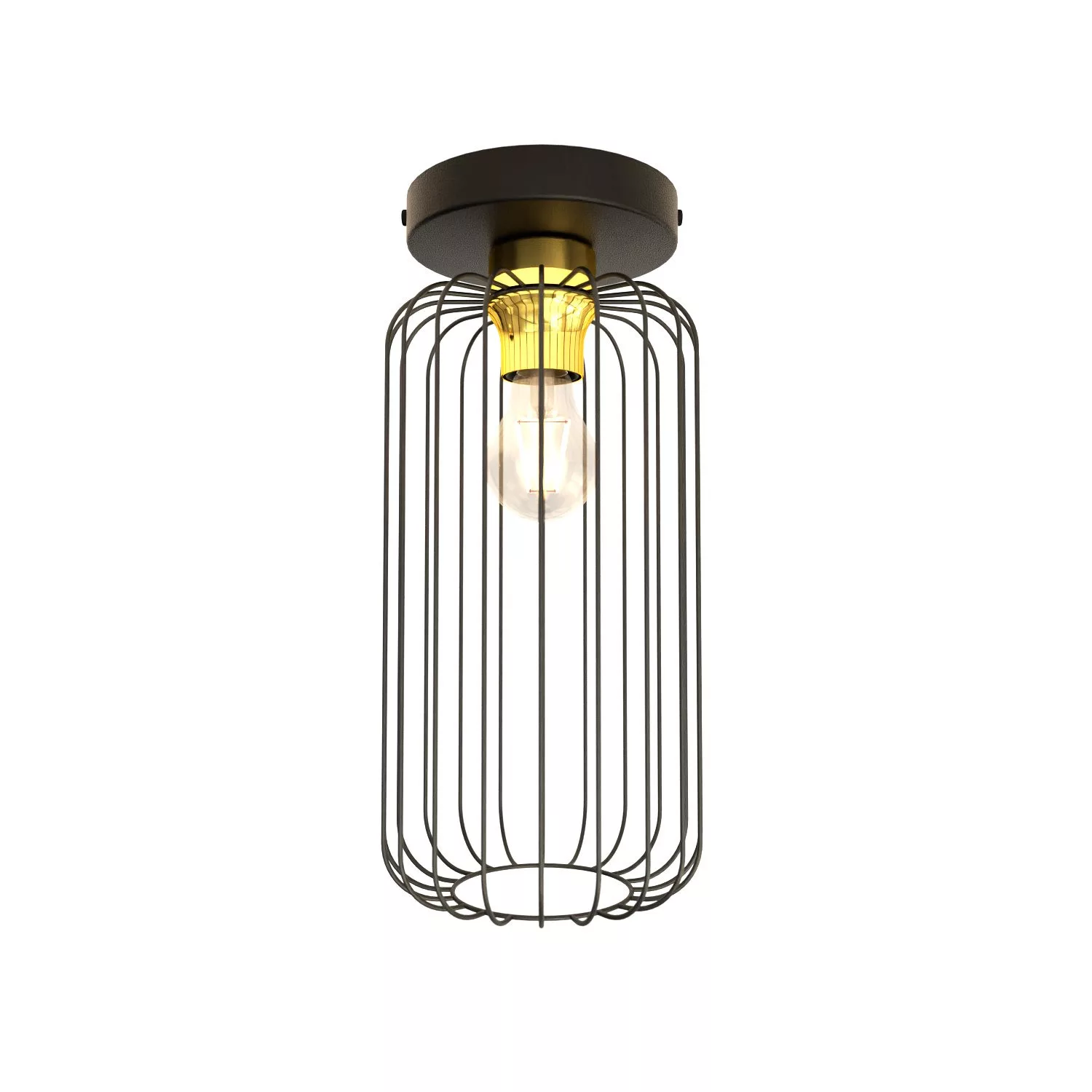 Plafonnier Barn base en métal circulaire au design contemporain par Emibig