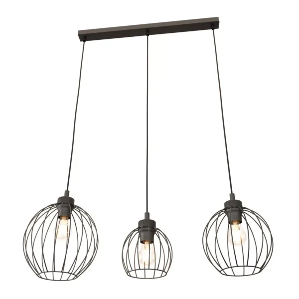 Suspension Nando 3BL avec base en métal linéaire au design contemporain par Emibig