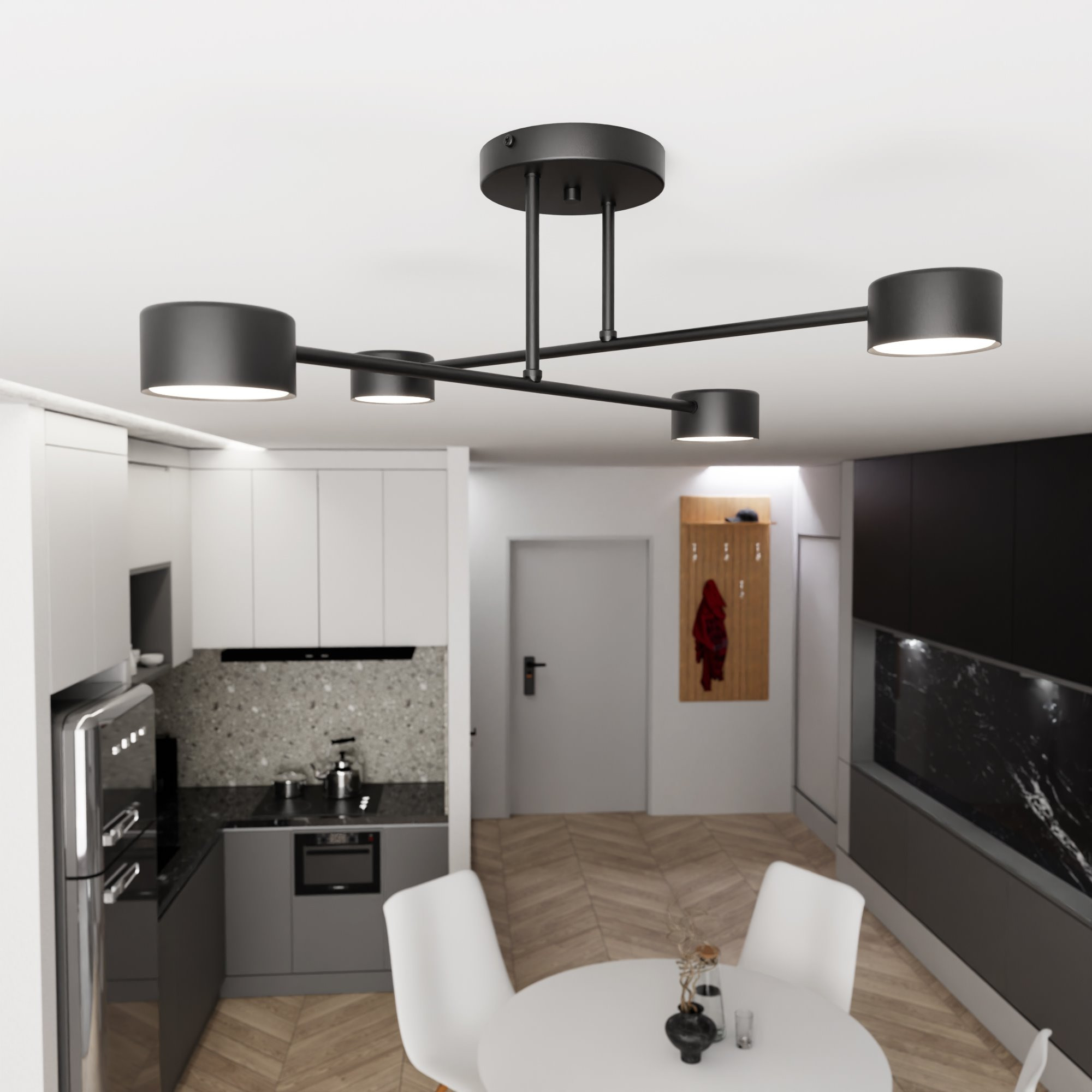 Plafonnier Halo avec base en métal au design contemporain par Emibig Plafonnier Halo avec base en métal au design contemporain par Emibig