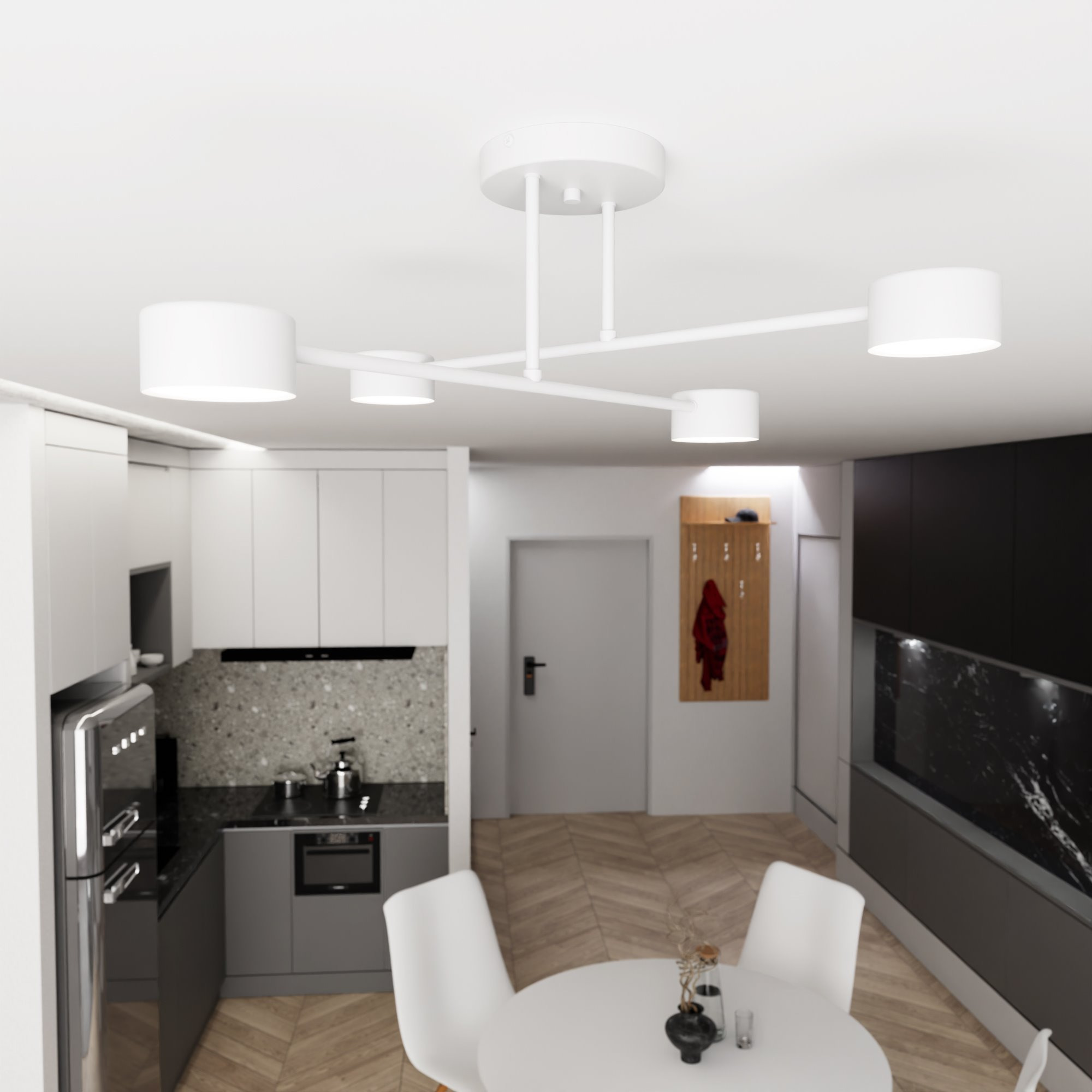Plafonnier Halo avec base en métal au design contemporain par Emibig Plafonnier Halo avec base en métal au design contemporain par Emibig