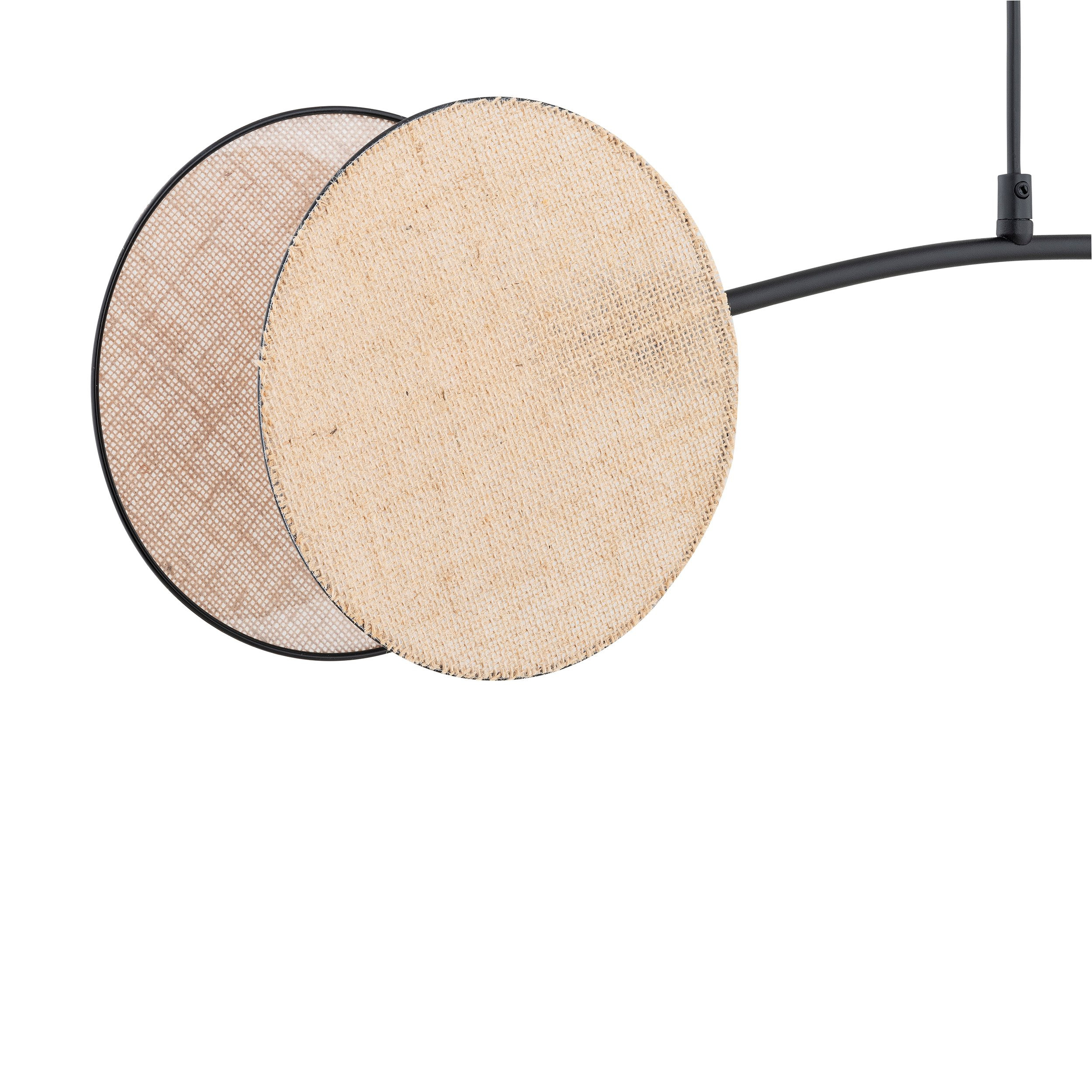 Suspension Motif avec base en métal et abat-jour en tissu au design contemporain par Emibig Suspension Motif avec base en métal et abat-jour en tissu au design contemporain par Emibig