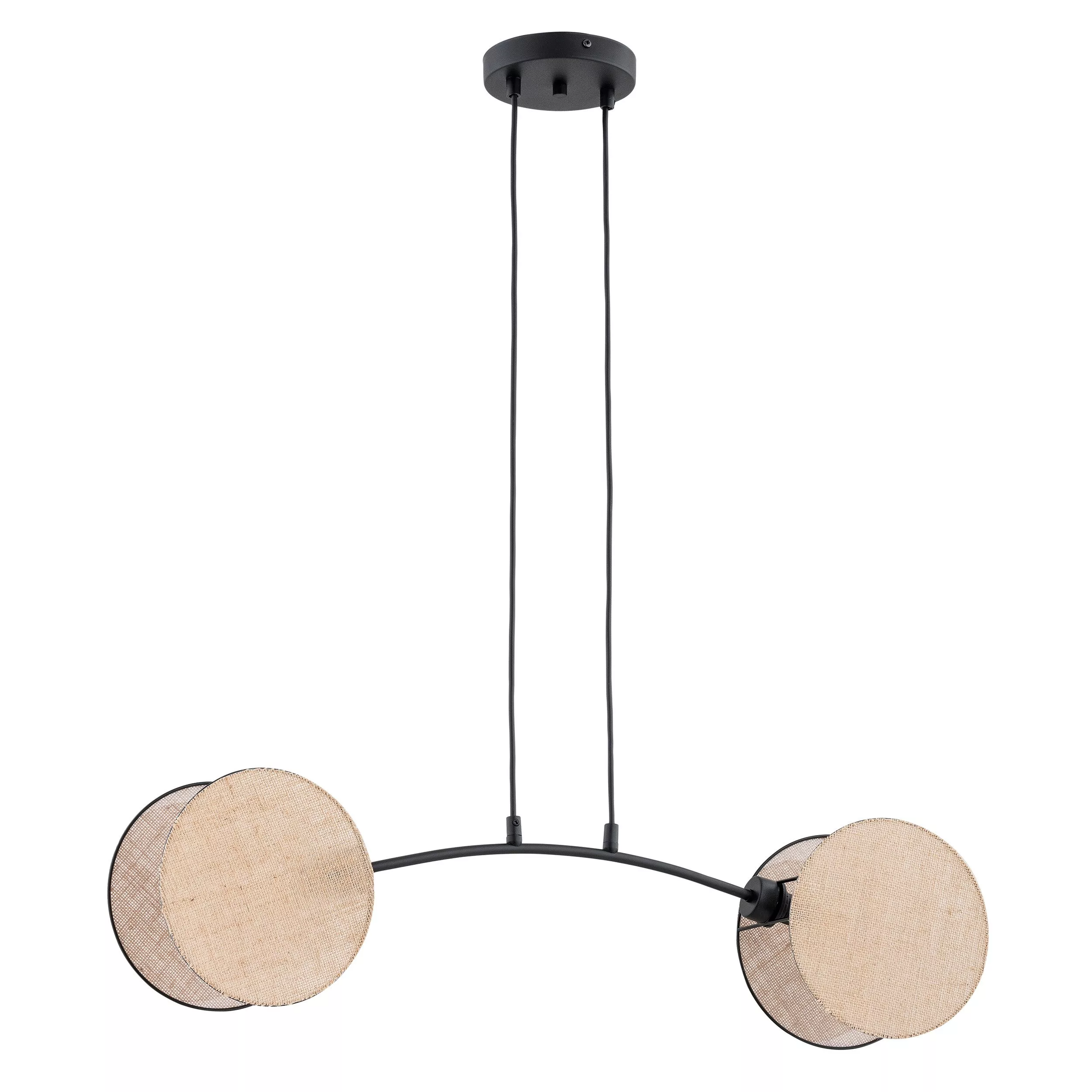 Suspension Motif avec base en métal et abat-jour en tissu au design contemporain par Emibig