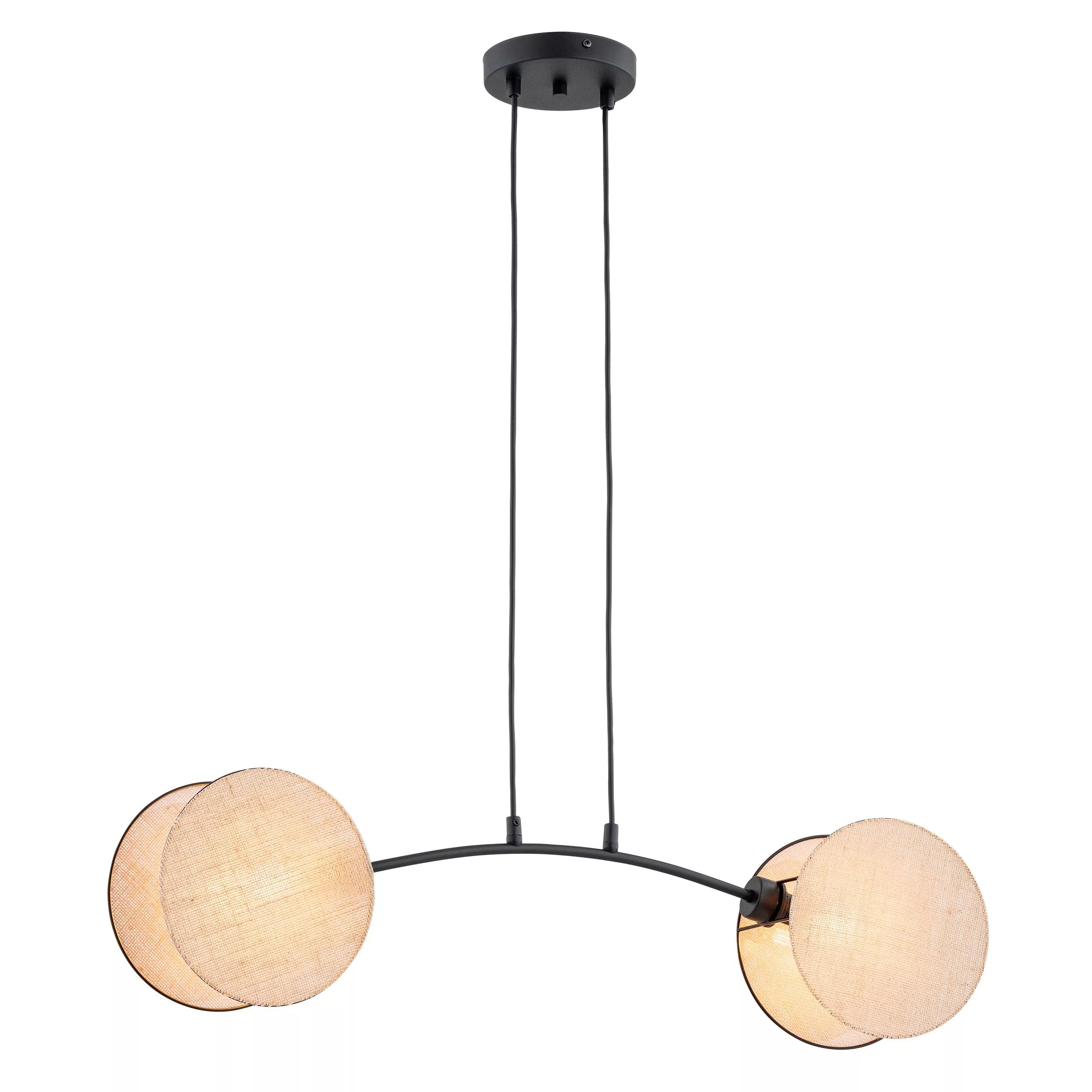 Suspension Motif avec base en métal et abat-jour en tissu au design contemporain par Emibig