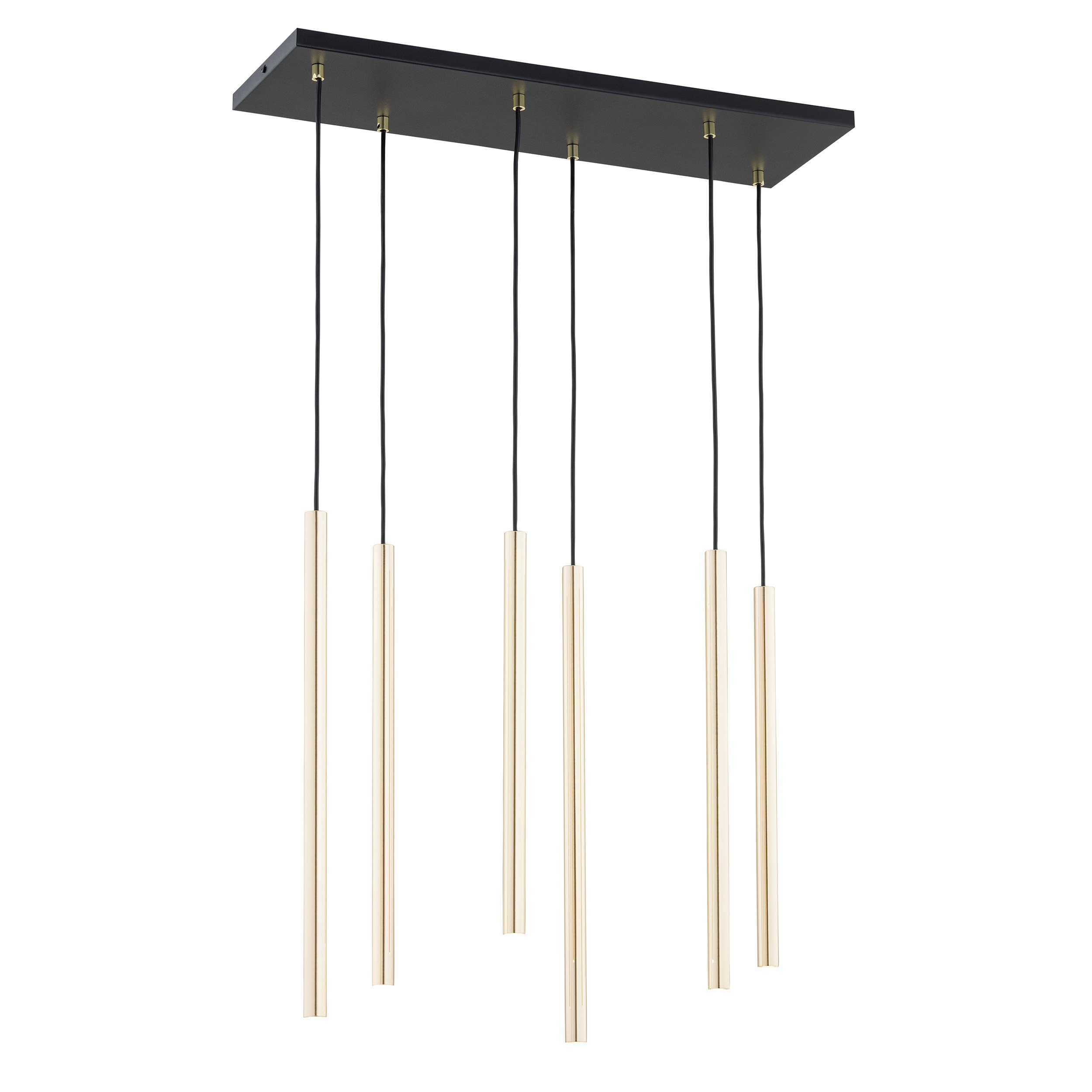 Suspension Selter avec base en métal rectangulaire et abat-jour cylindrique au design contemporain par Emibig