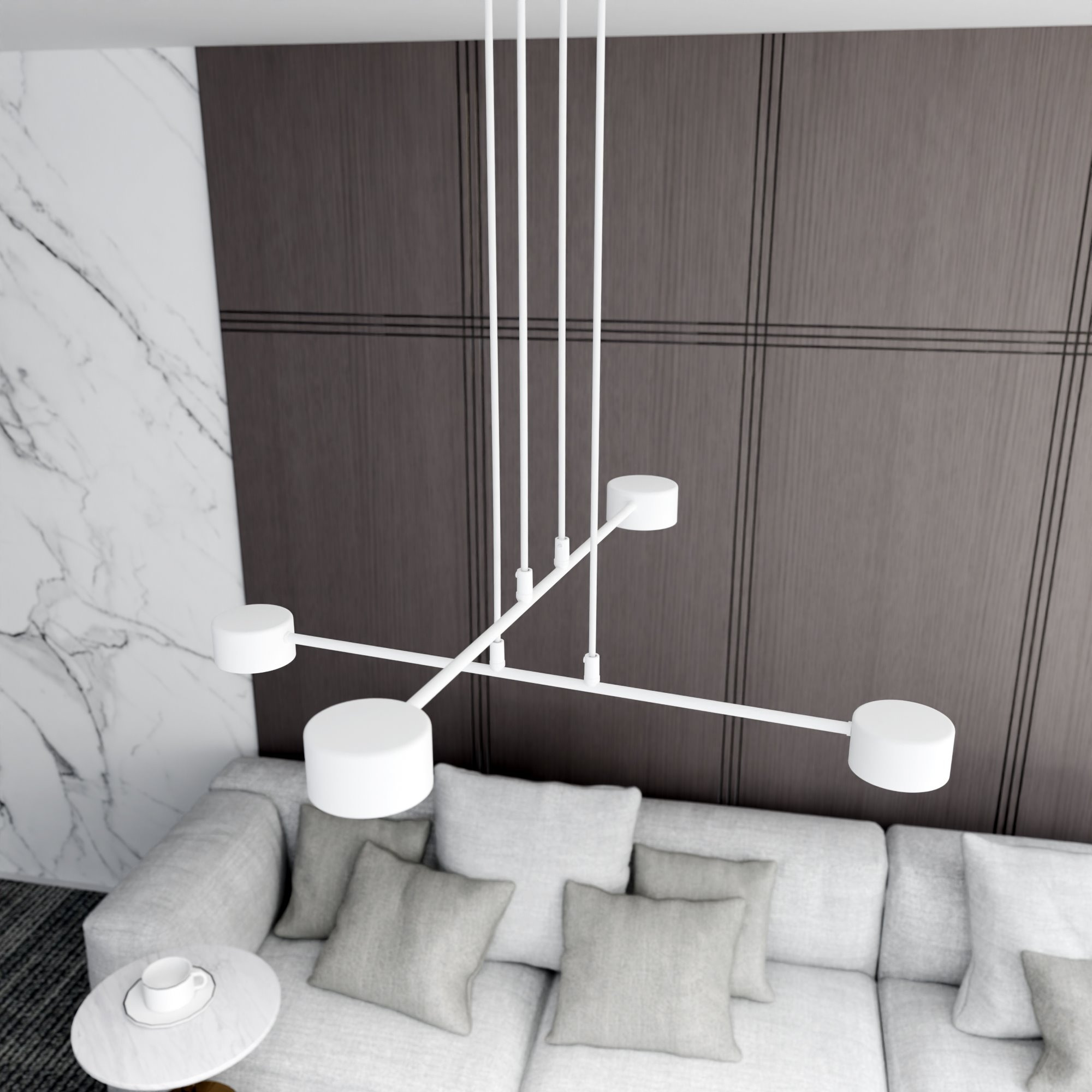 Suspension Modus avec base en métal circulaire au design contemporain par Emibig Suspension Modus avec base en métal circulaire au design contemporain par Emibig