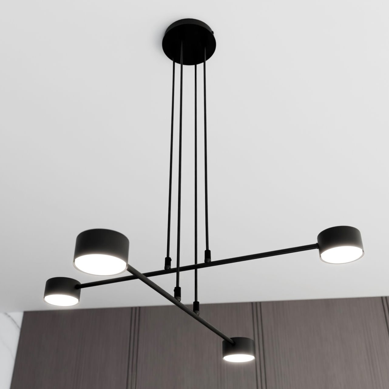 Suspension Modus avec base en métal circulaire au design contemporain par Emibig Suspension Modus avec base en métal circulaire au design contemporain par Emibig