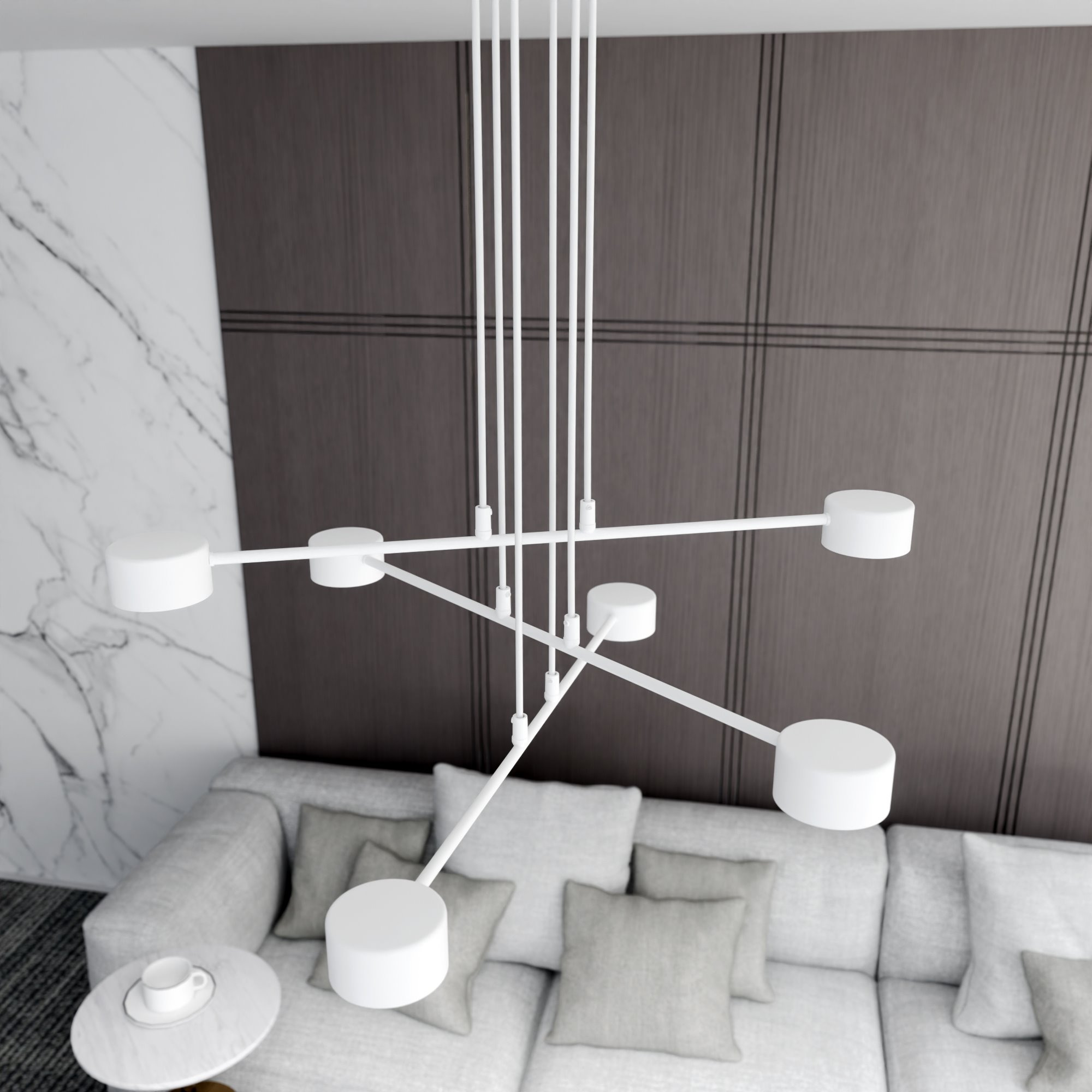 Suspension Modus avec base en métal circulaire au design contemporain par Emibig Suspension Modus avec base en métal circulaire au design contemporain par Emibig