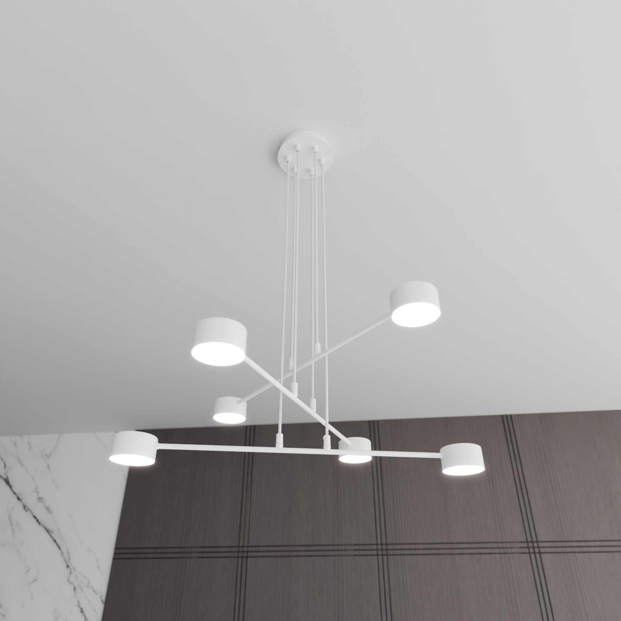 Suspension Modus avec base en métal circulaire au design contemporain par Emibig Suspension Modus avec base en métal circulaire au design contemporain par Emibig