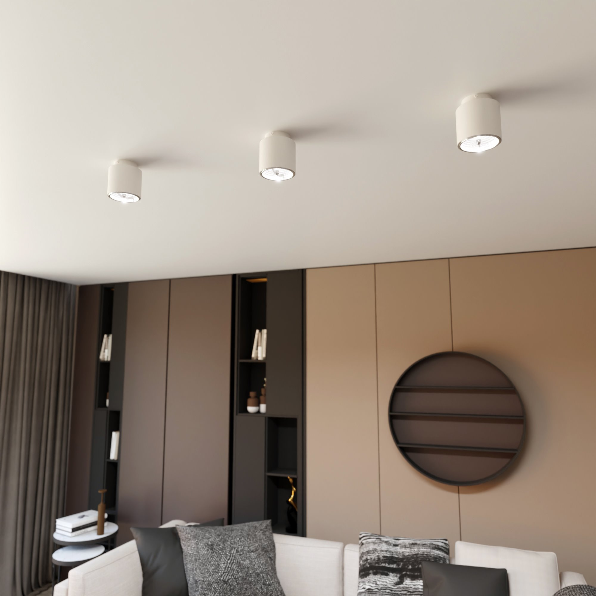 Plafonnier Nano avec base en métal au design contemporain par Emibig