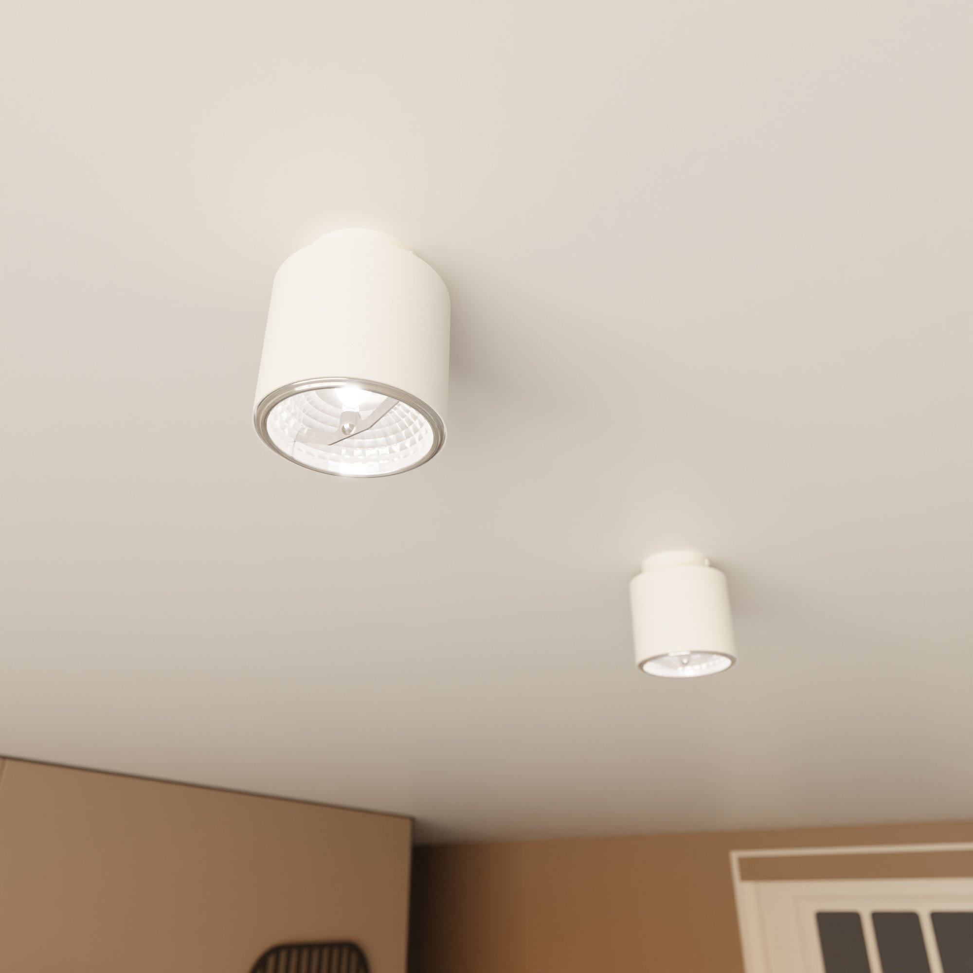 Plafonnier Nano avec base en métal au design contemporain par Emibig Plafonnier Nano avec base en métal au design contemporain par Emibig
