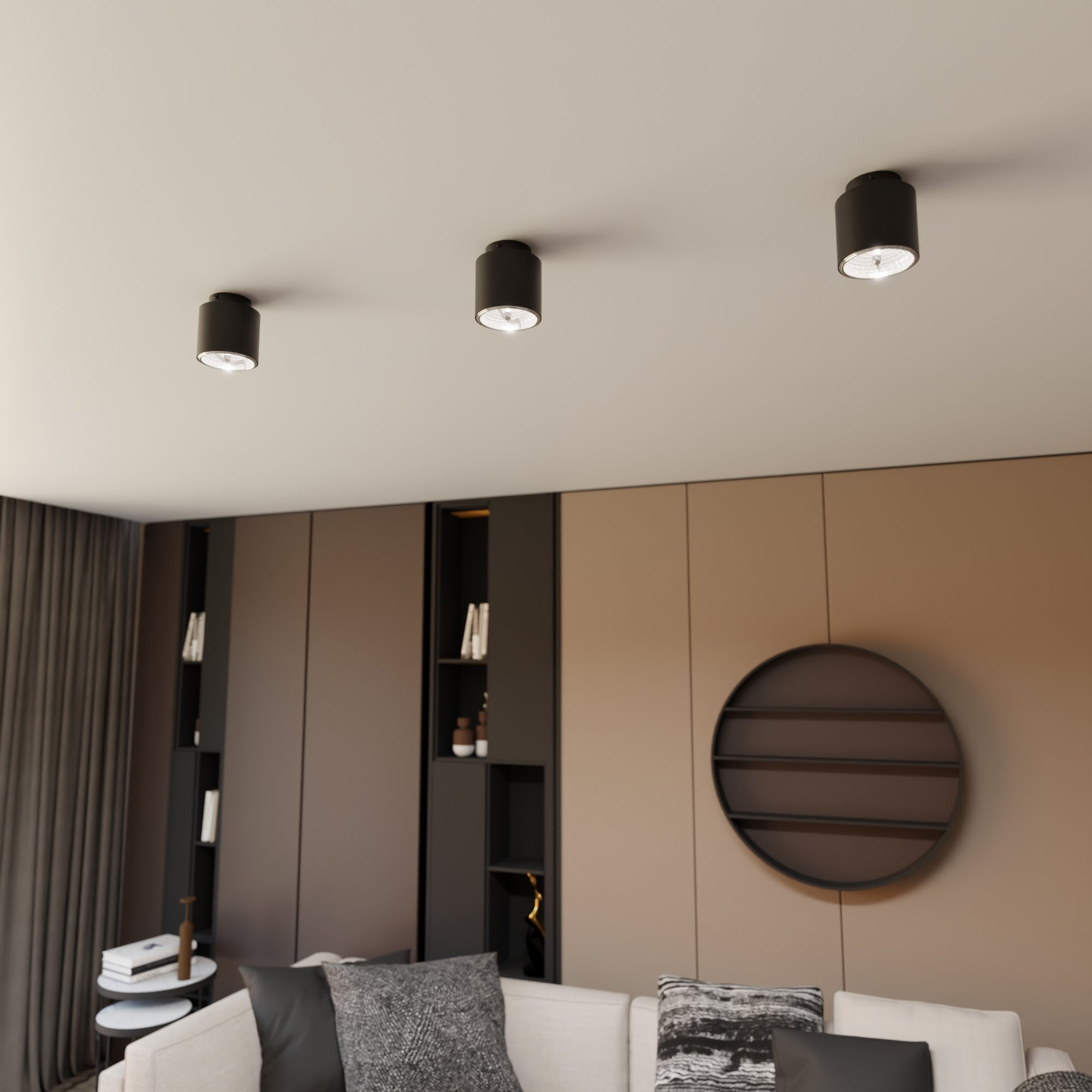 Plafonnier Nano avec base en métal au design contemporain par Emibig Plafonnier Nano avec base en métal au design contemporain par Emibig