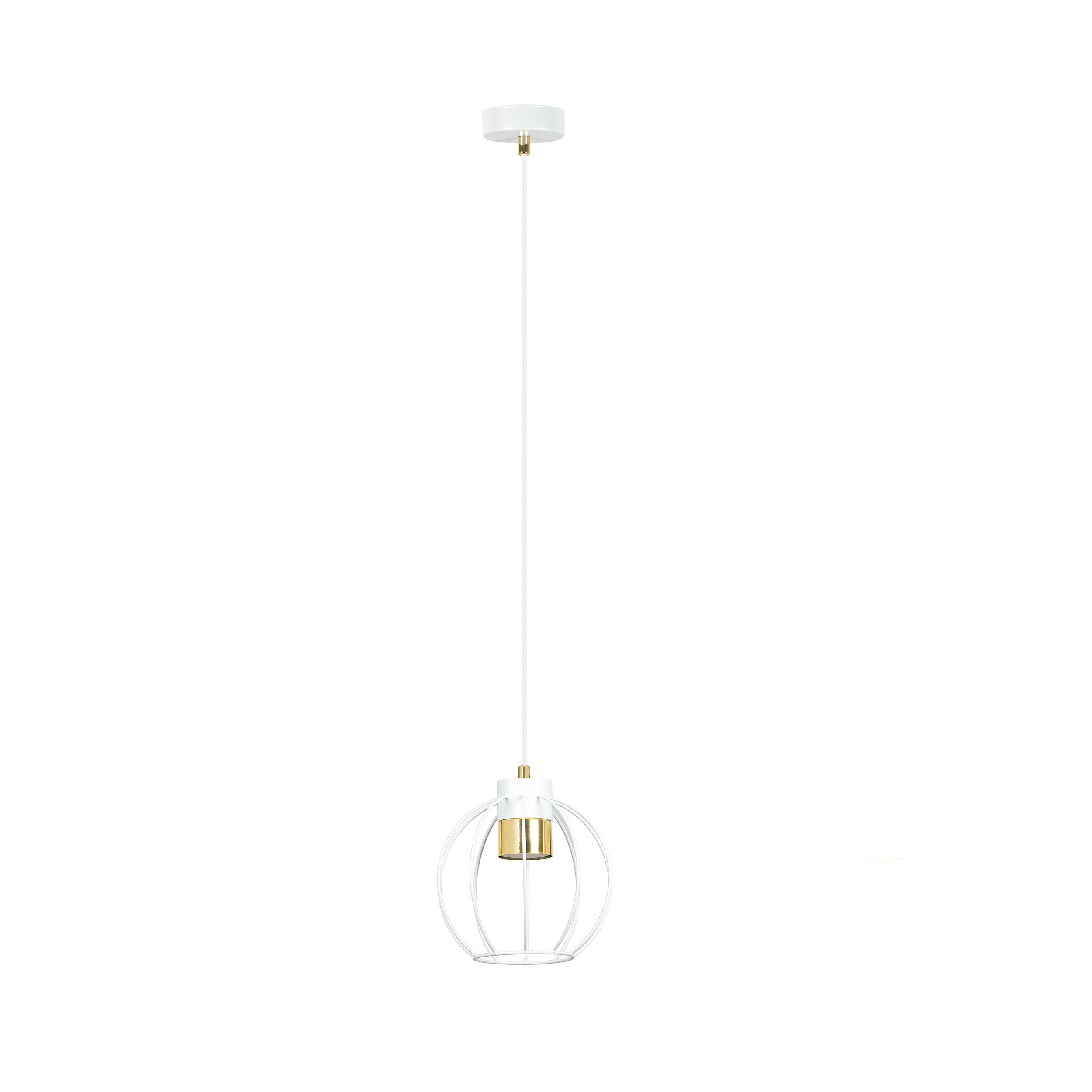 Suspension Ajax base en métal et abat-jour en boule métallique au design contemporain par Emibig Suspension Ajax base en métal et abat-jour en boule métallique au design contemporain par Emibig