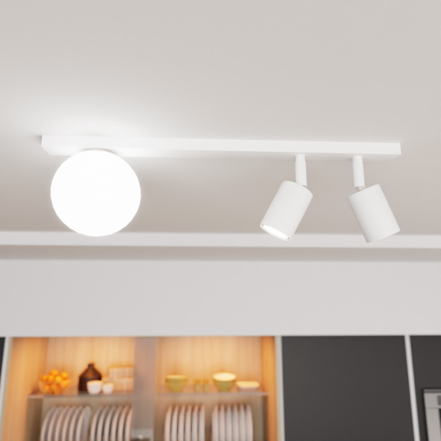 Plafonnier Spot Baster avec base en métal au design contemporain par Emibig Plafonnier Spot Baster avec base en métal au design contemporain par Emibig
