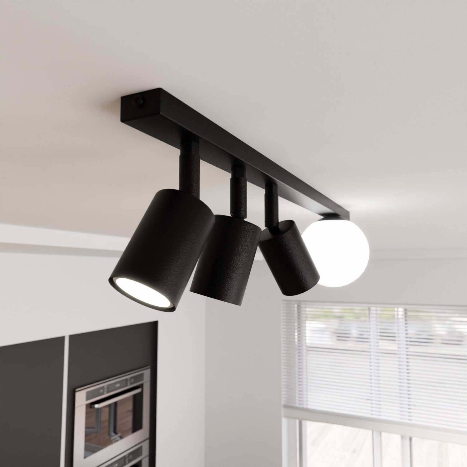Plafonnier Spot Baster avec base en métal au design contemporain par Emibig Plafonnier Spot Baster avec base en métal au design contemporain par Emibig