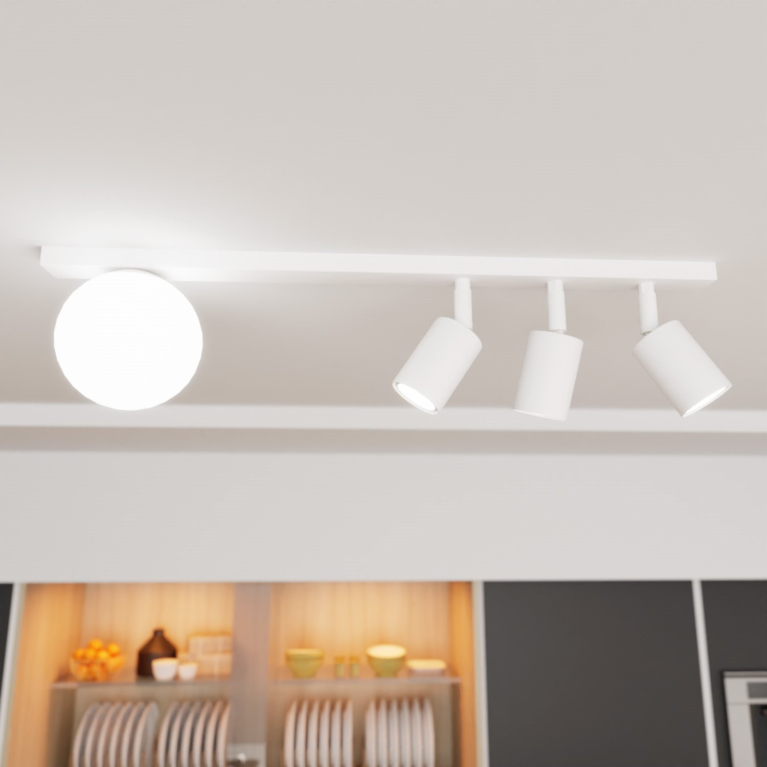 Plafonnier Spot Baster avec base en métal au design contemporain par Emibig Plafonnier Spot Baster avec base en métal au design contemporain par Emibig