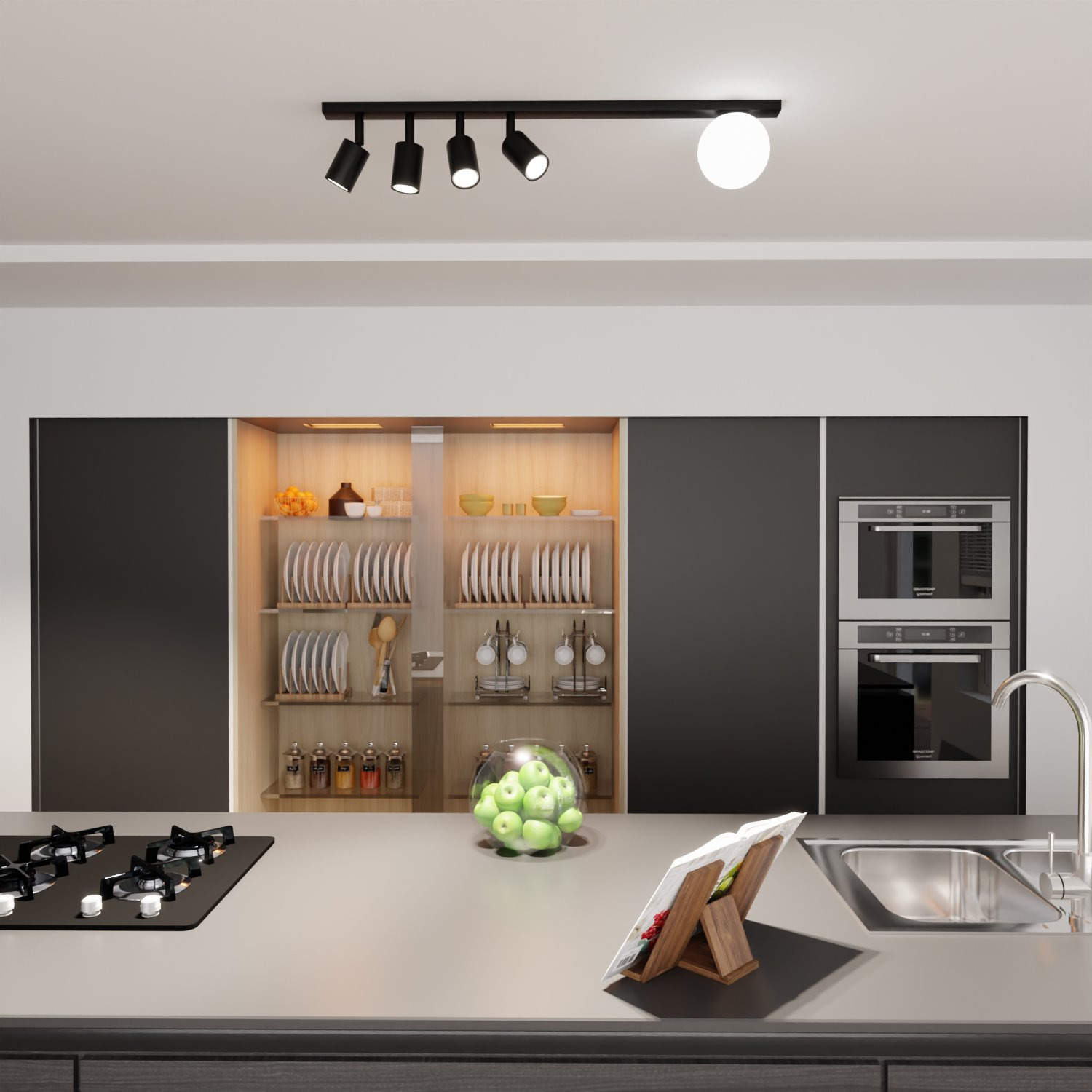 Plafonnier Spot Baster avec base en métal au design contemporain par Emibig Plafonnier Spot Baster avec base en métal au design contemporain par Emibig