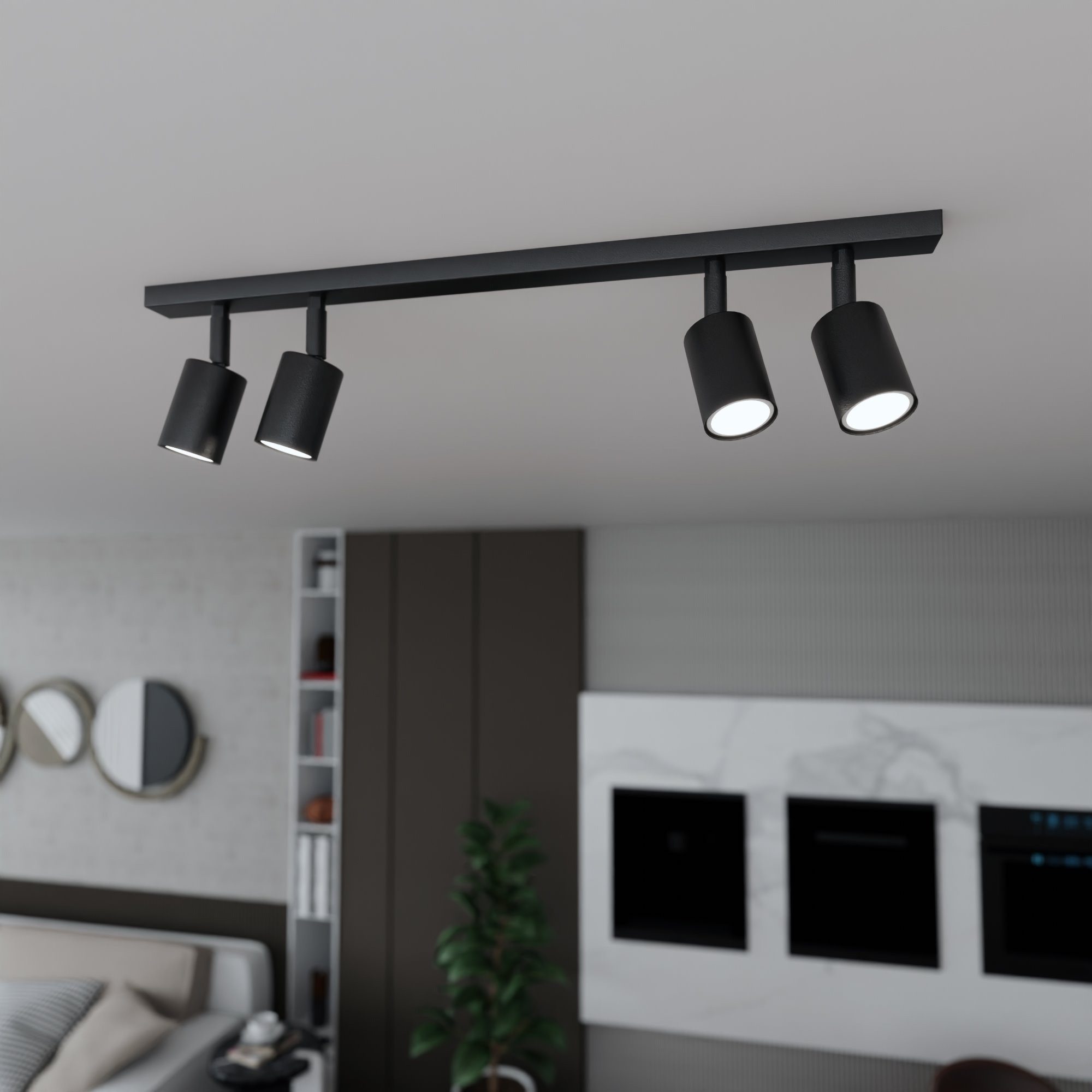 Plafonnier Spot Flash base en métal au design contemporain par Emibig Plafonnier Spot Flash base en métal au design contemporain par Emibig