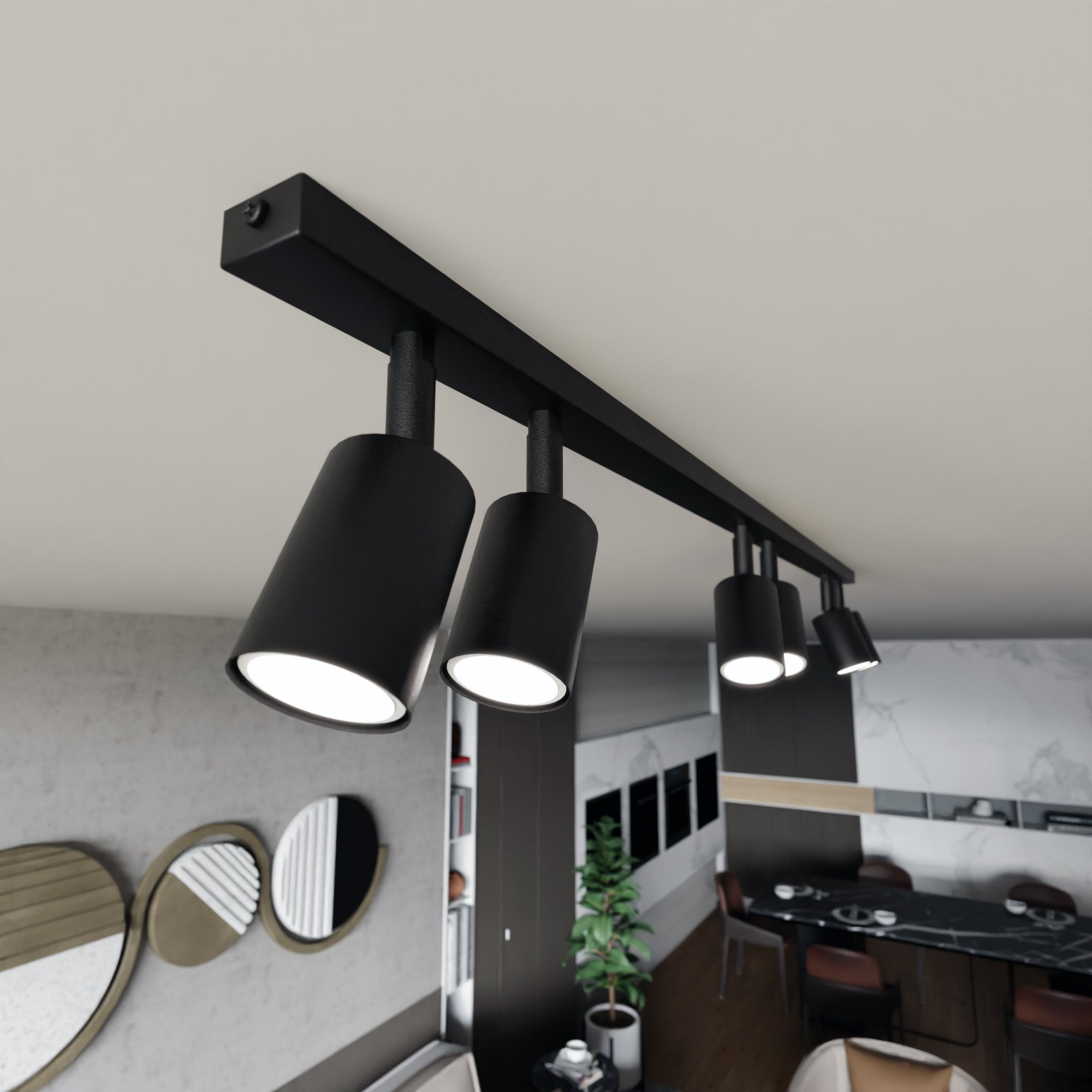Plafonnier Spot Flash base en métal au design contemporain par Emibig Plafonnier Spot Flash base en métal au design contemporain par Emibig