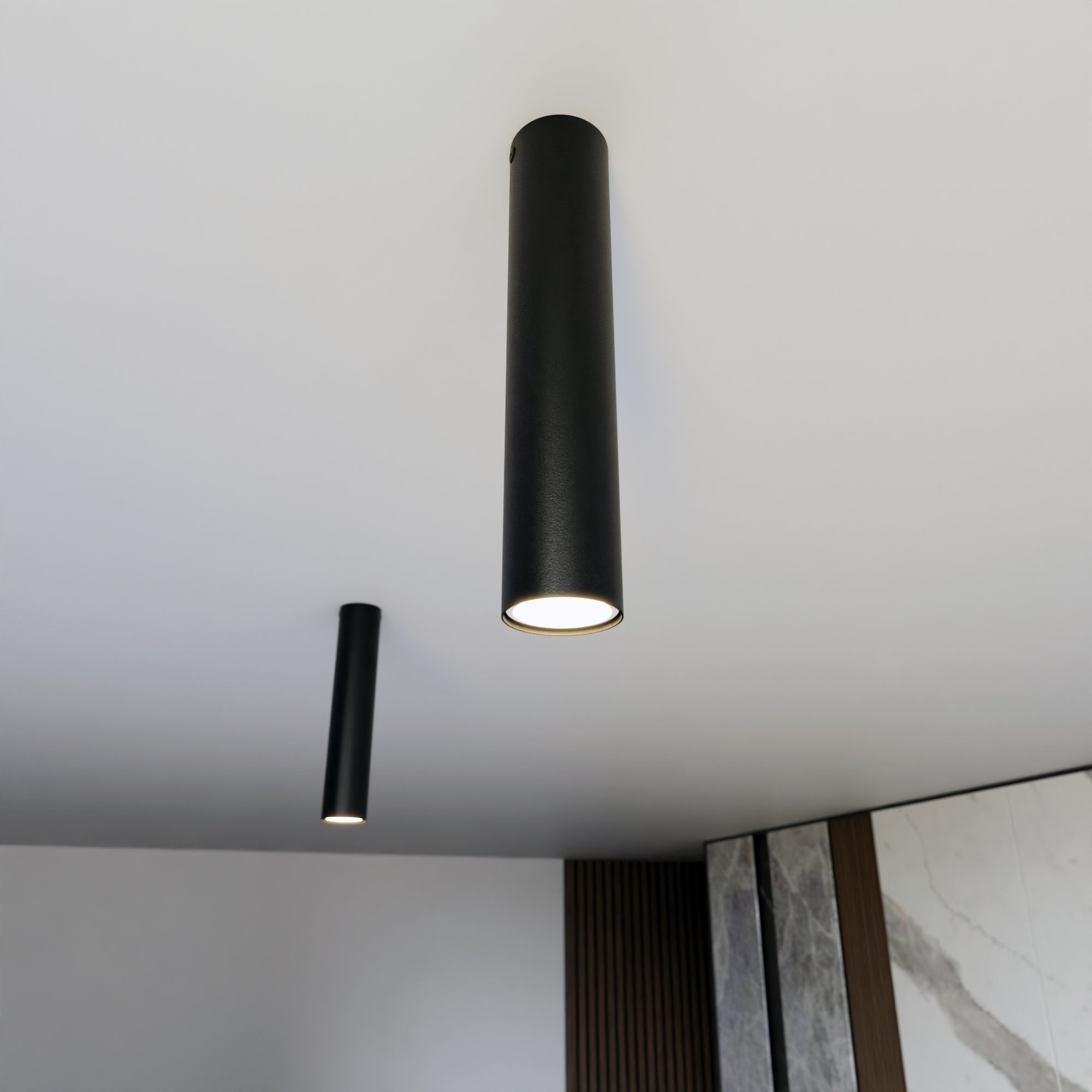 Plafonnier Spot Tecno base en métal au design contemporain par Emibig Plafonnier Spot Tecno base en métal au design contemporain par Emibig
