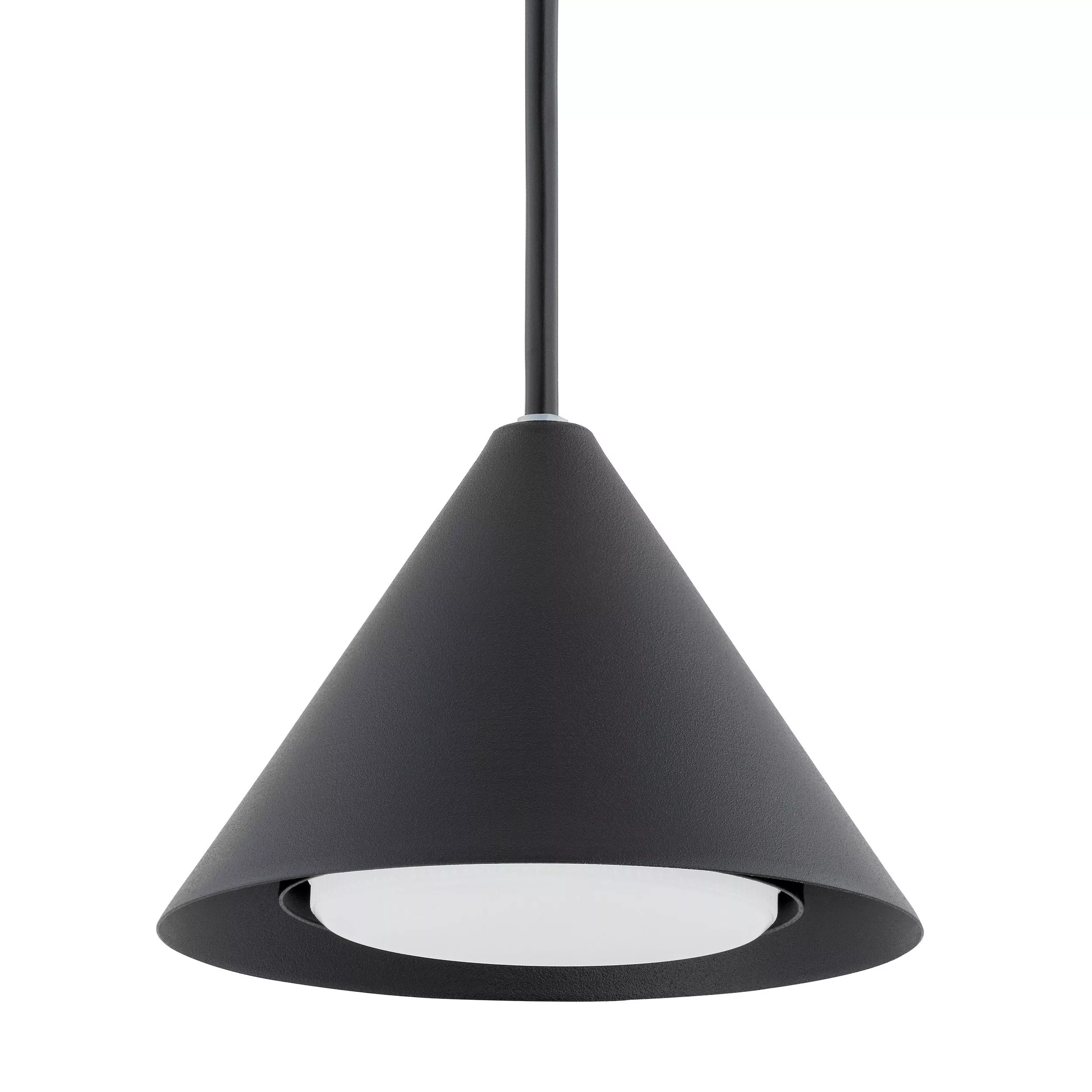 Suspension Elit avec une base en métal circulaire et des abat-jours en forme de cône au design contemporain par Emibig