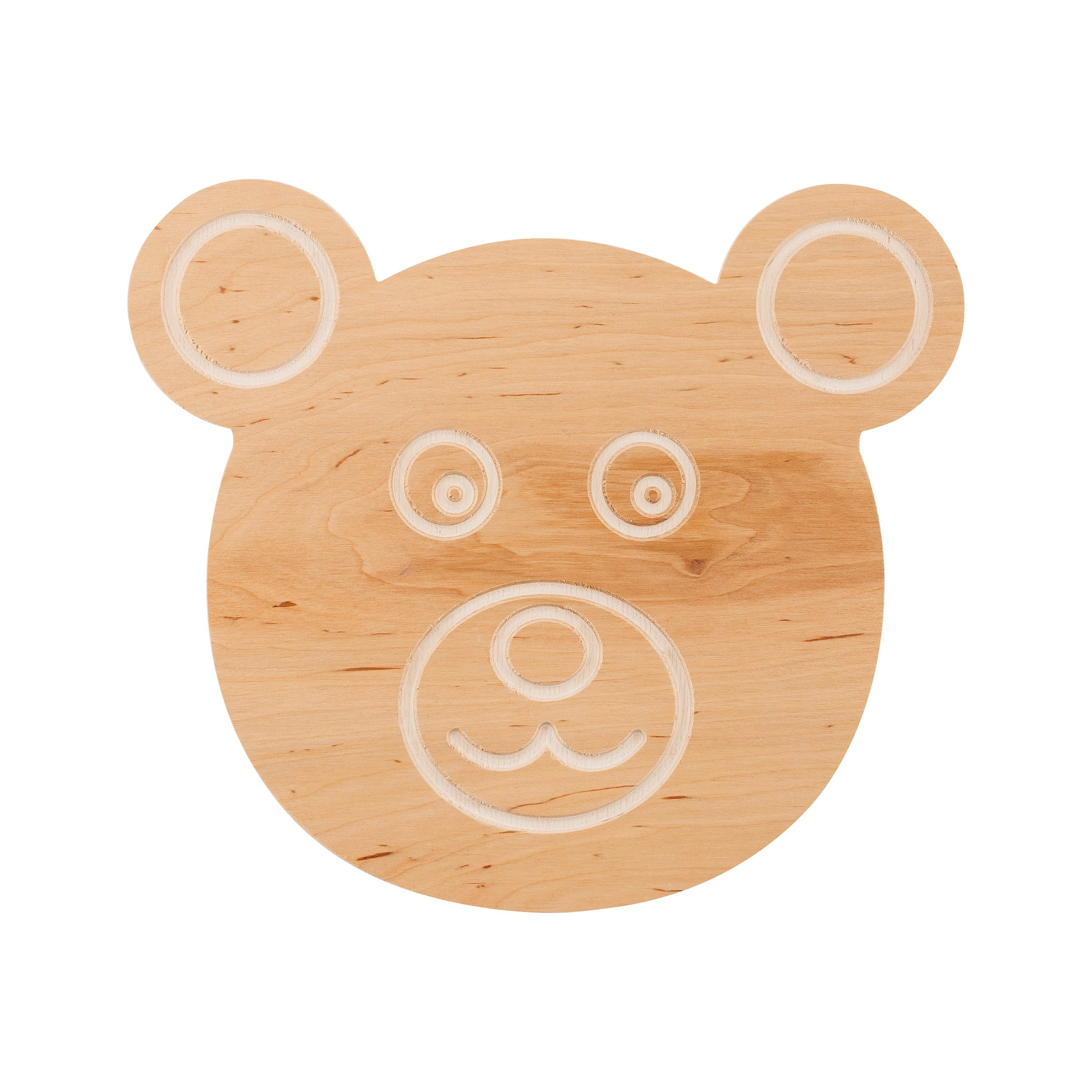 Applique Ted K1 base en métal avec abat-jour en bois au design contemporain par Emibig