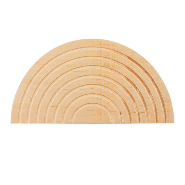 Applique Rainbow K1 base en métal avec abat-jour en bois au design contemporain par Emibig