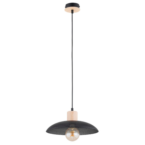 Suspension scandinave Kobe avec base en métal et bois au design contemporain par Emibig