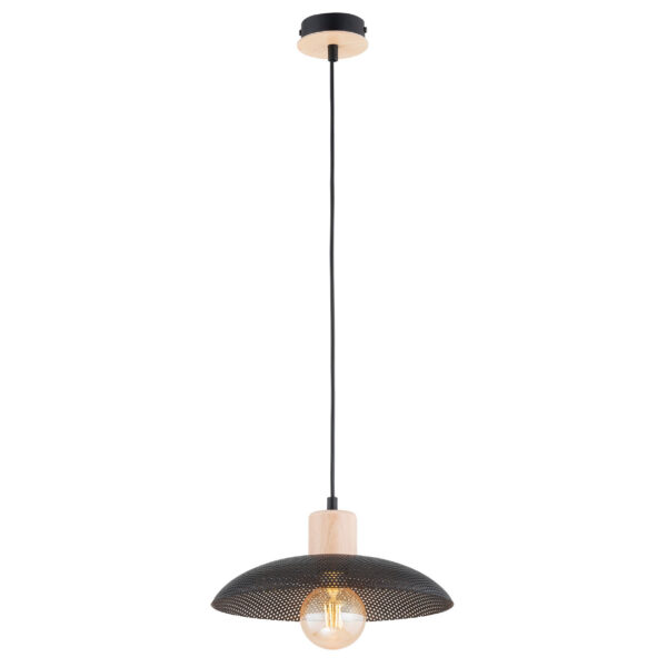 Suspension scandinave Kobe avec base en métal et bois au design contemporain par Emibig