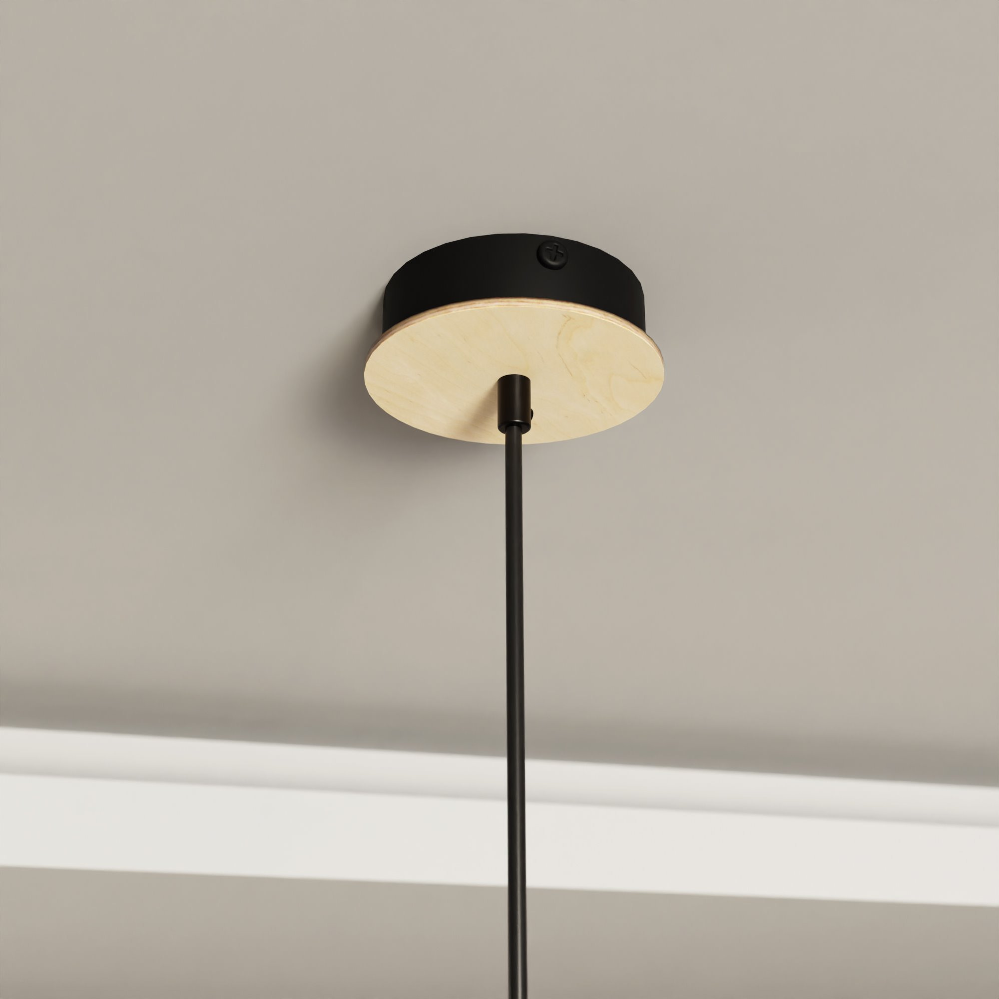Suspension scandinave Kobe avec base en métal et bois au design contemporain par Emibig Suspension scandinave Kobe avec base en métal et bois au design contemporain par Emibig