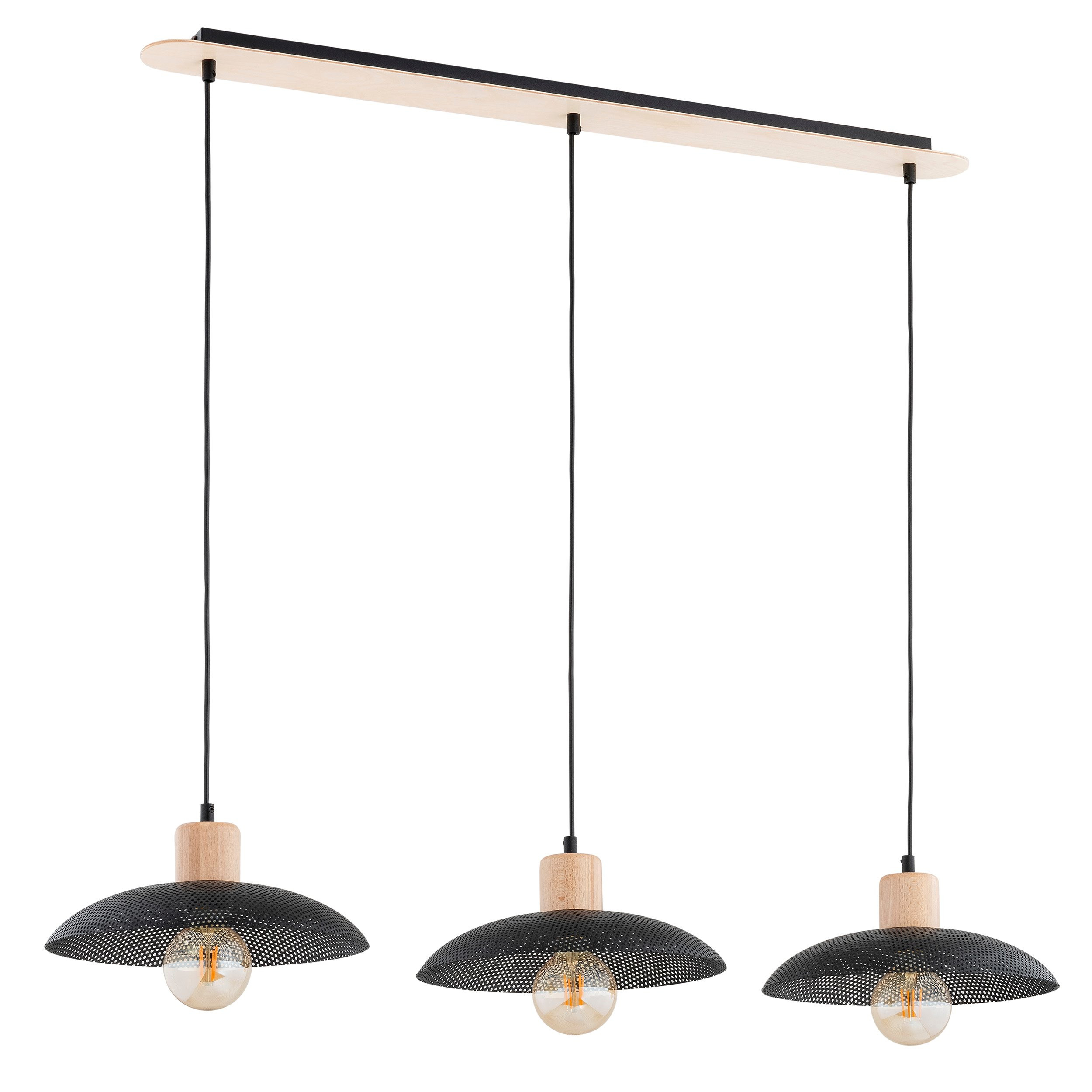 Suspension scandinave Kobe avec base en métal et bois au design contemporain par Emibig Suspension scandinave Kobe avec base en métal et bois au design contemporain par Emibig