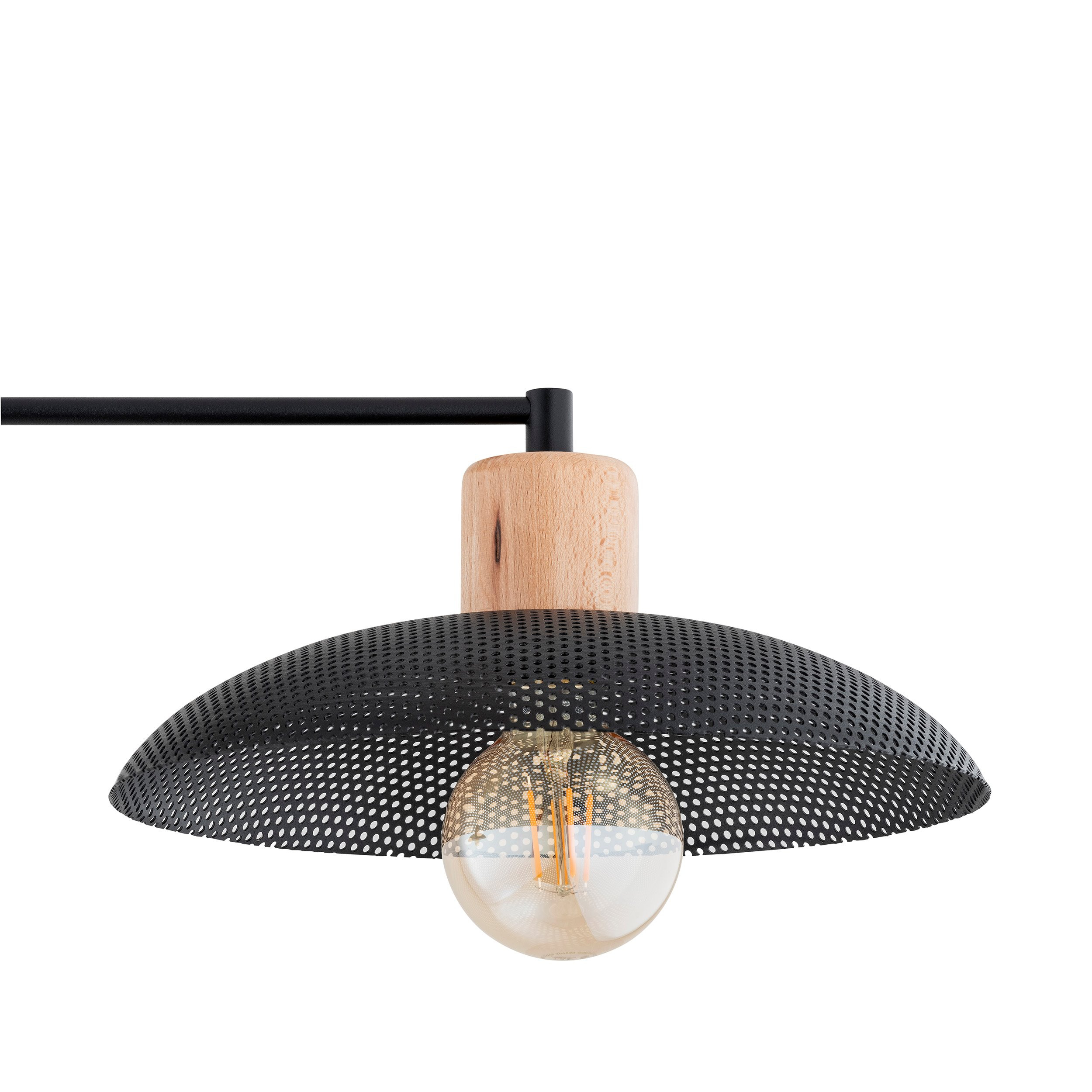 Plafonnier Scandinave Kobe base en métal avec design T inversé et bois au style contemporain par Emibig Plafonnier Scandinave Kobe base en métal avec design T inversé et bois au style contemporain par Emibig