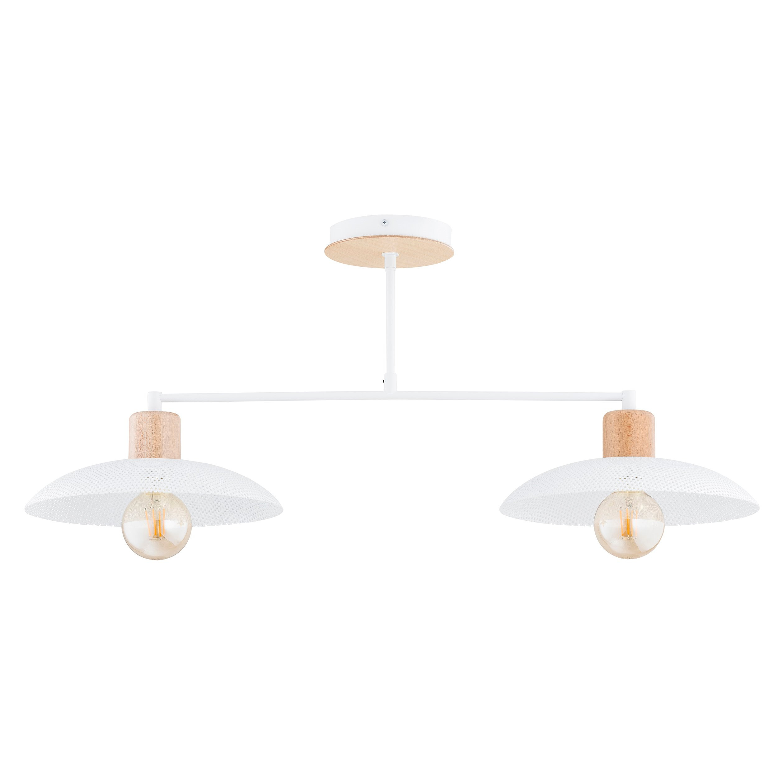 Plafonnier Scandinave Kobe base en métal avec design T inversé et bois au style contemporain par Emibig Plafonnier Scandinave Kobe base en métal avec design T inversé et bois au style contemporain par Emibig
