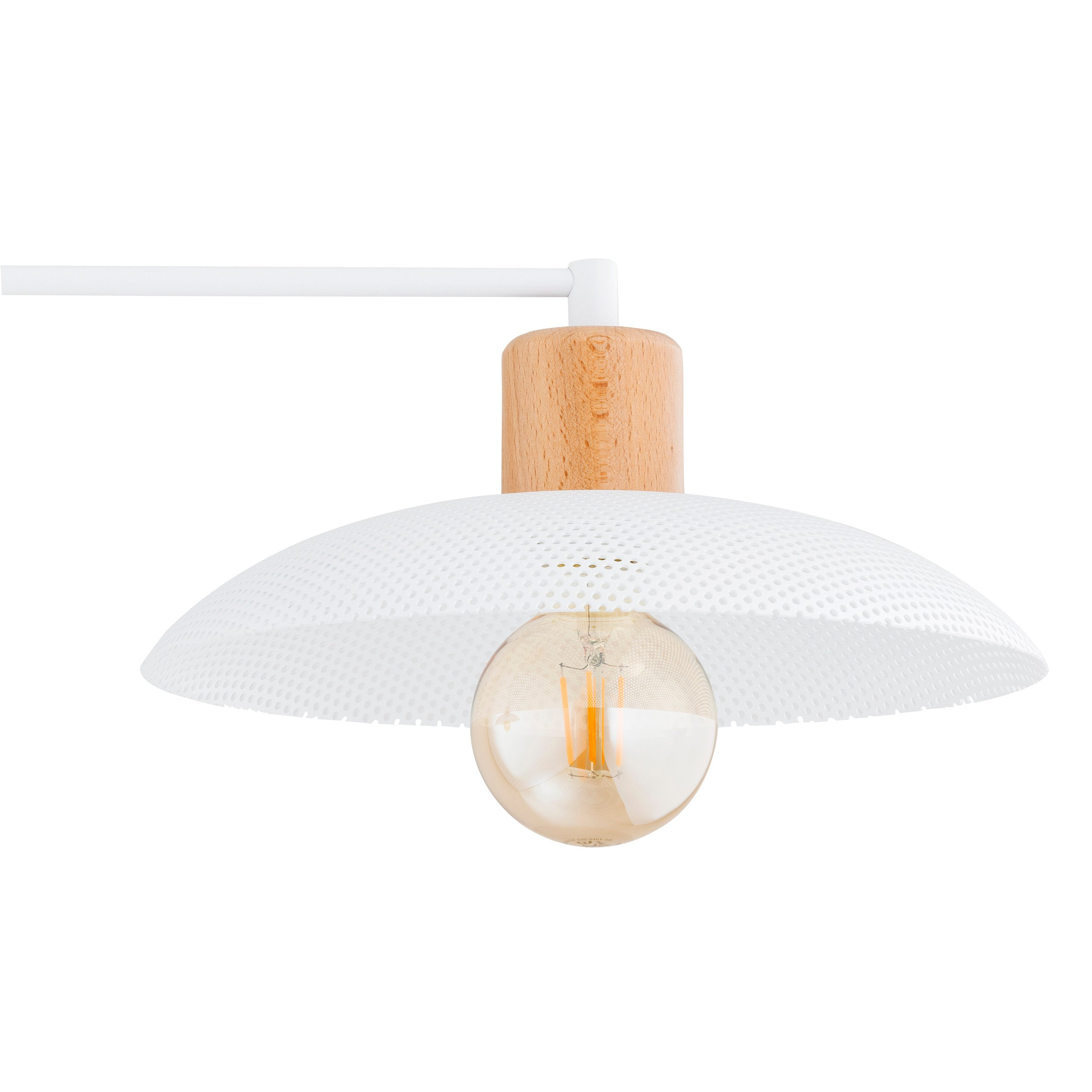 Plafonnier Scandinave Kobe base en métal avec design T inversé et bois au style contemporain par Emibig Plafonnier Scandinave Kobe base en métal avec design T inversé et bois au style contemporain par Emibig