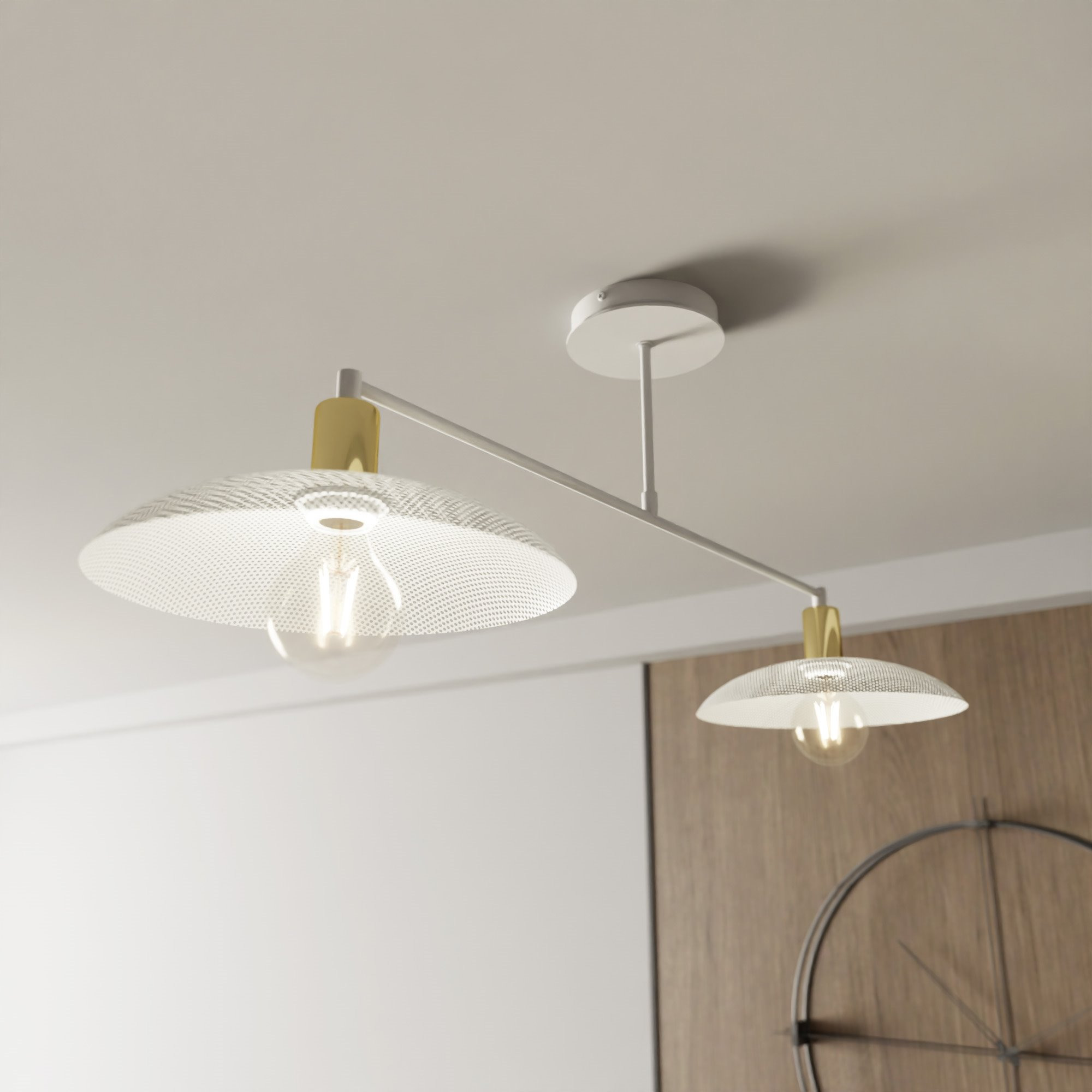 Plafonnier Spirit avec base en métal au design contemporain par Emibig Plafonnier Spirit avec base en métal au design contemporain par Emibig