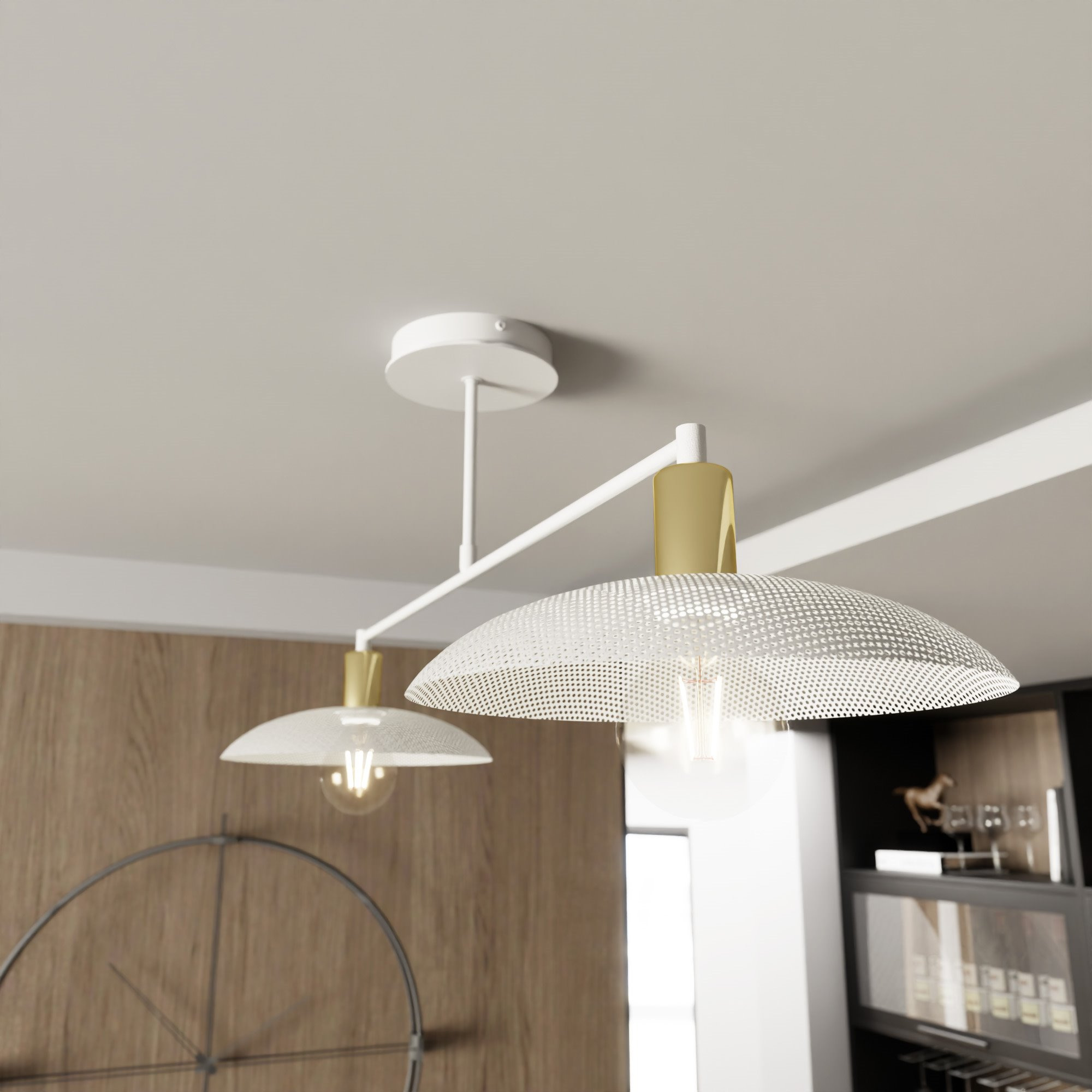Plafonnier Spirit avec base en métal au design contemporain par Emibig Plafonnier Spirit avec base en métal au design contemporain par Emibig