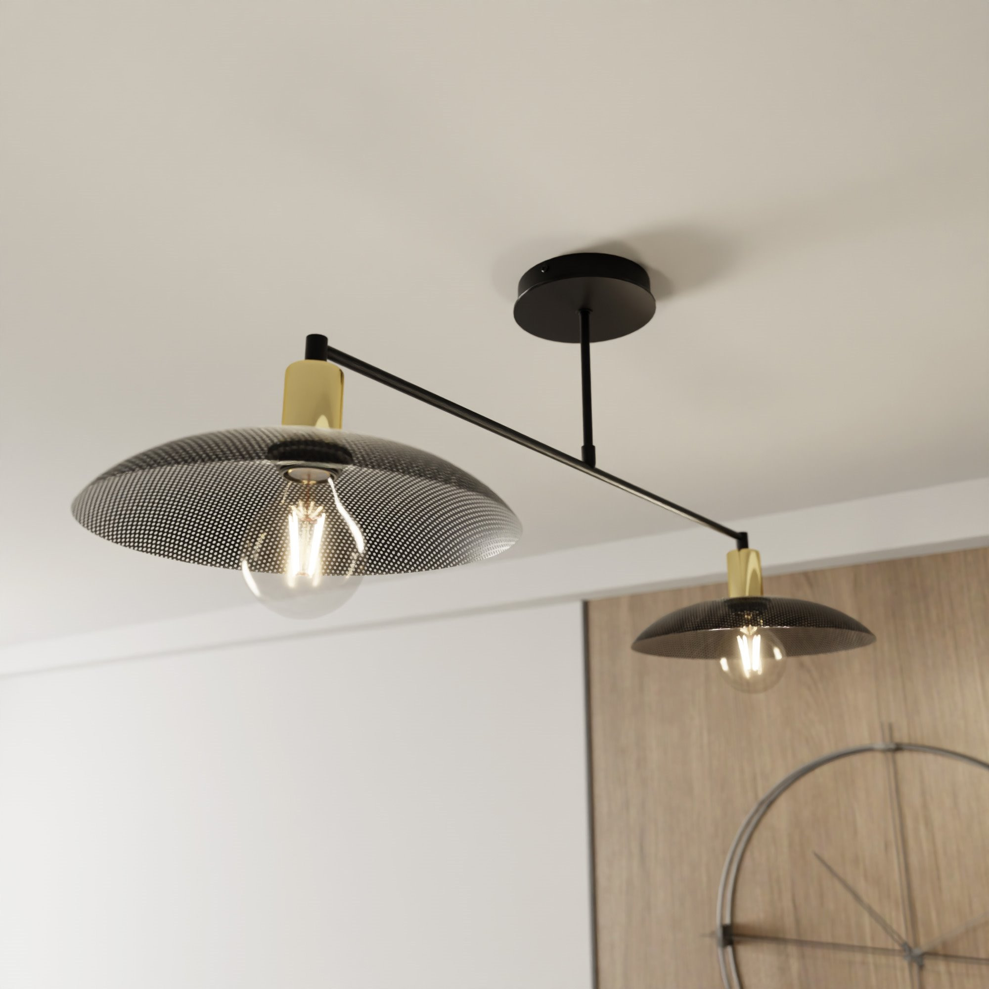 Plafonnier Spirit avec base en métal au design contemporain par Emibig Plafonnier Spirit avec base en métal au design contemporain par Emibig