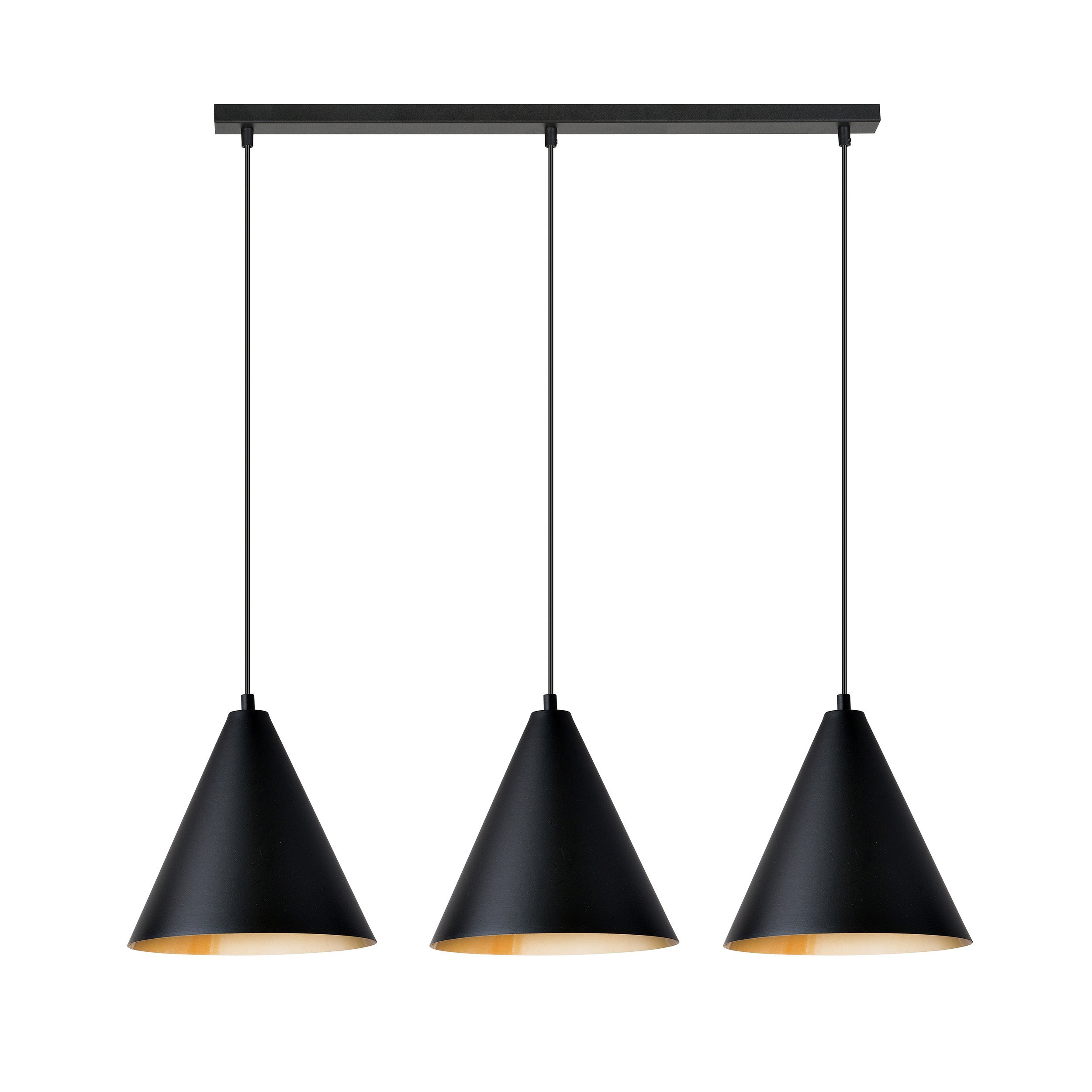 Suspension Rebel base en métal avec abat-jour en forme de cône au design contemporain par Emibig Suspension Rebel base en métal avec abat-jour en forme de cône au design contemporain par Emibig