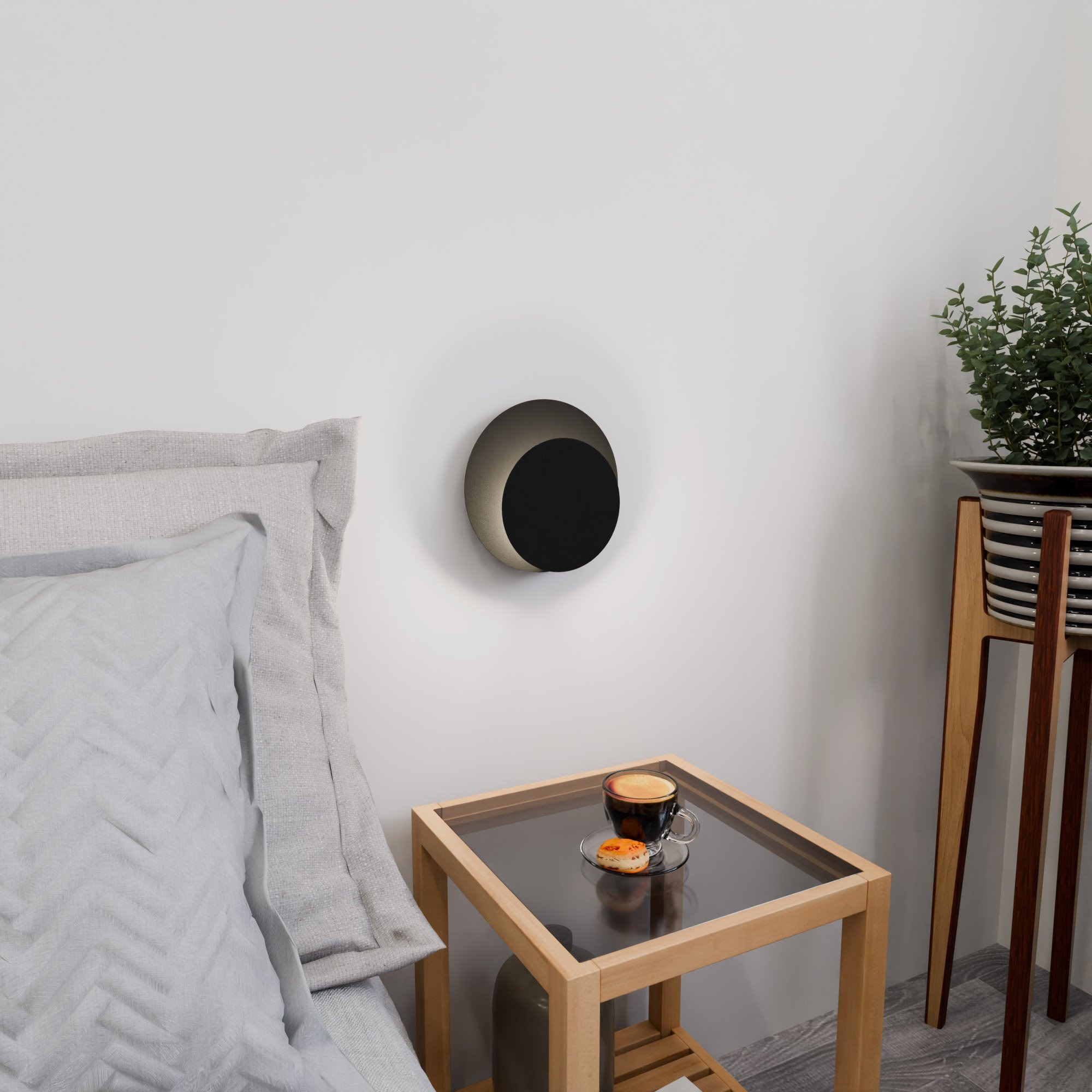 Applique Circle avec base en métal au design contemporain par Emibig Applique Circle avec base en métal au design contemporain par Emibig